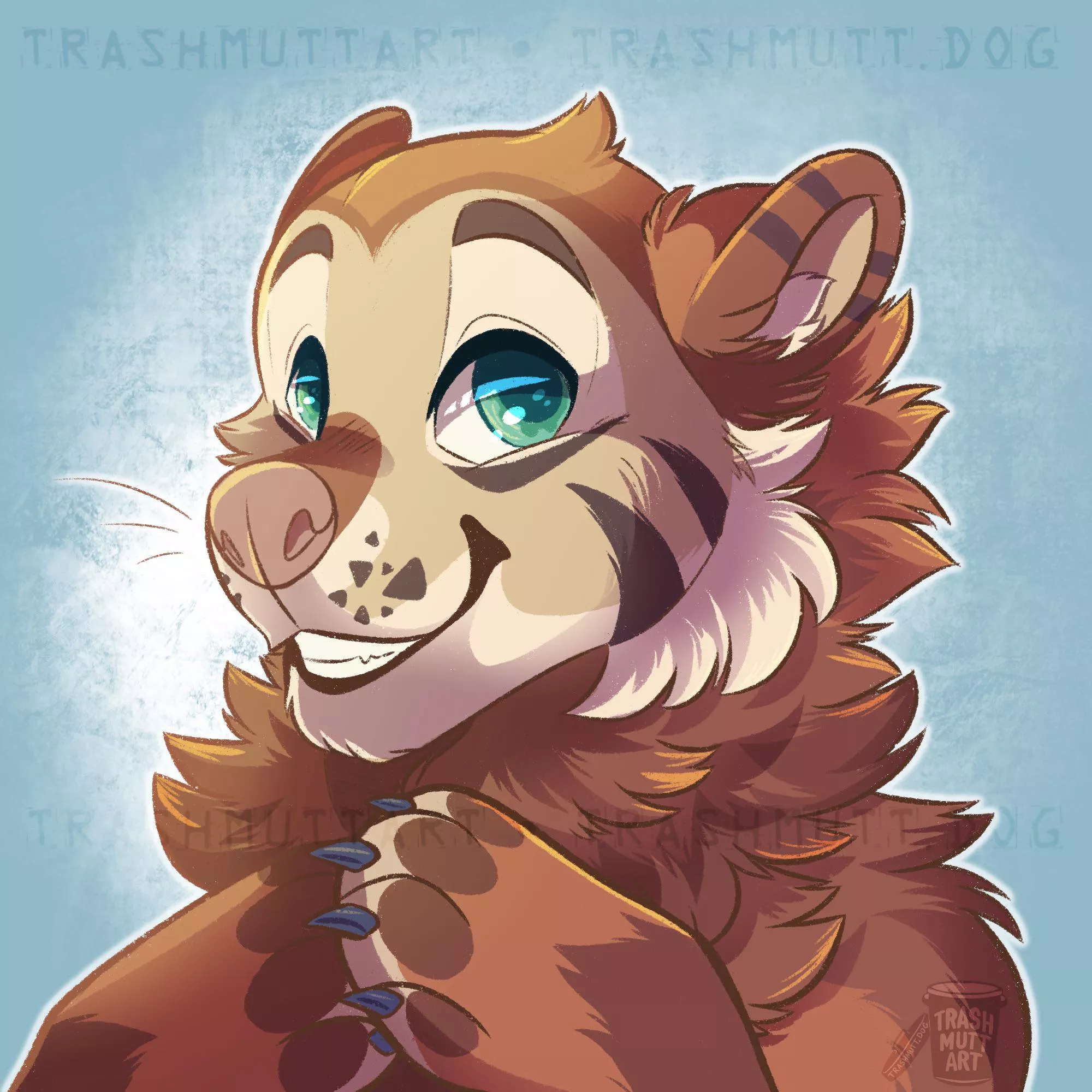 Bear Tiger 🐻🐯 (art by me - TrashmuttArt on Twitter)