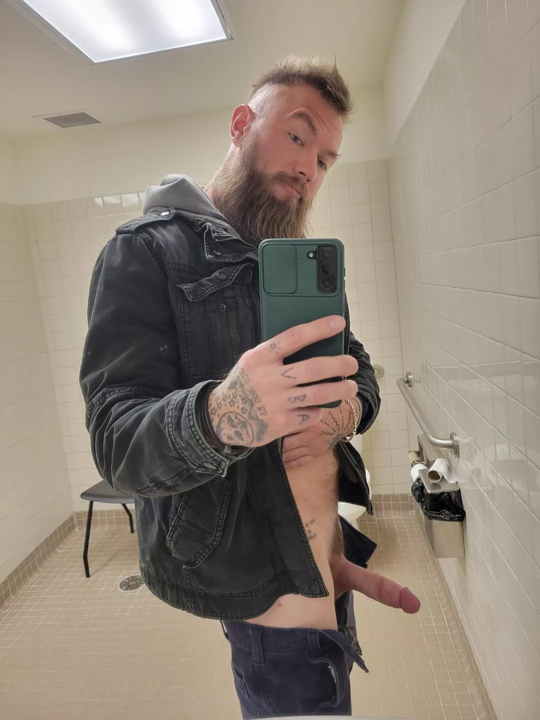 Beard and semi boner