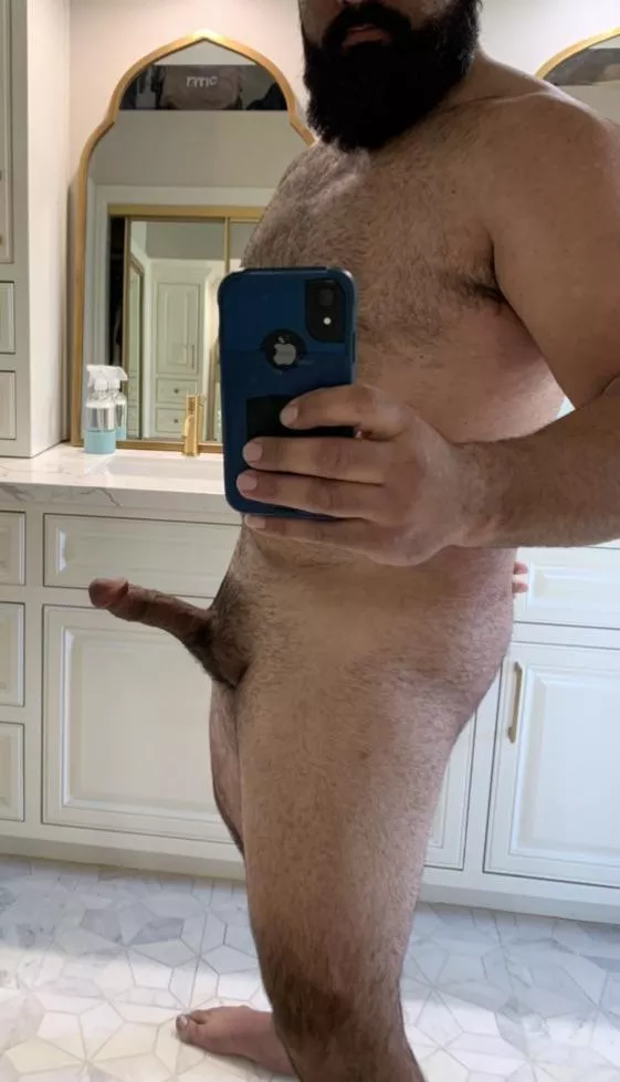 Bearded with a boner