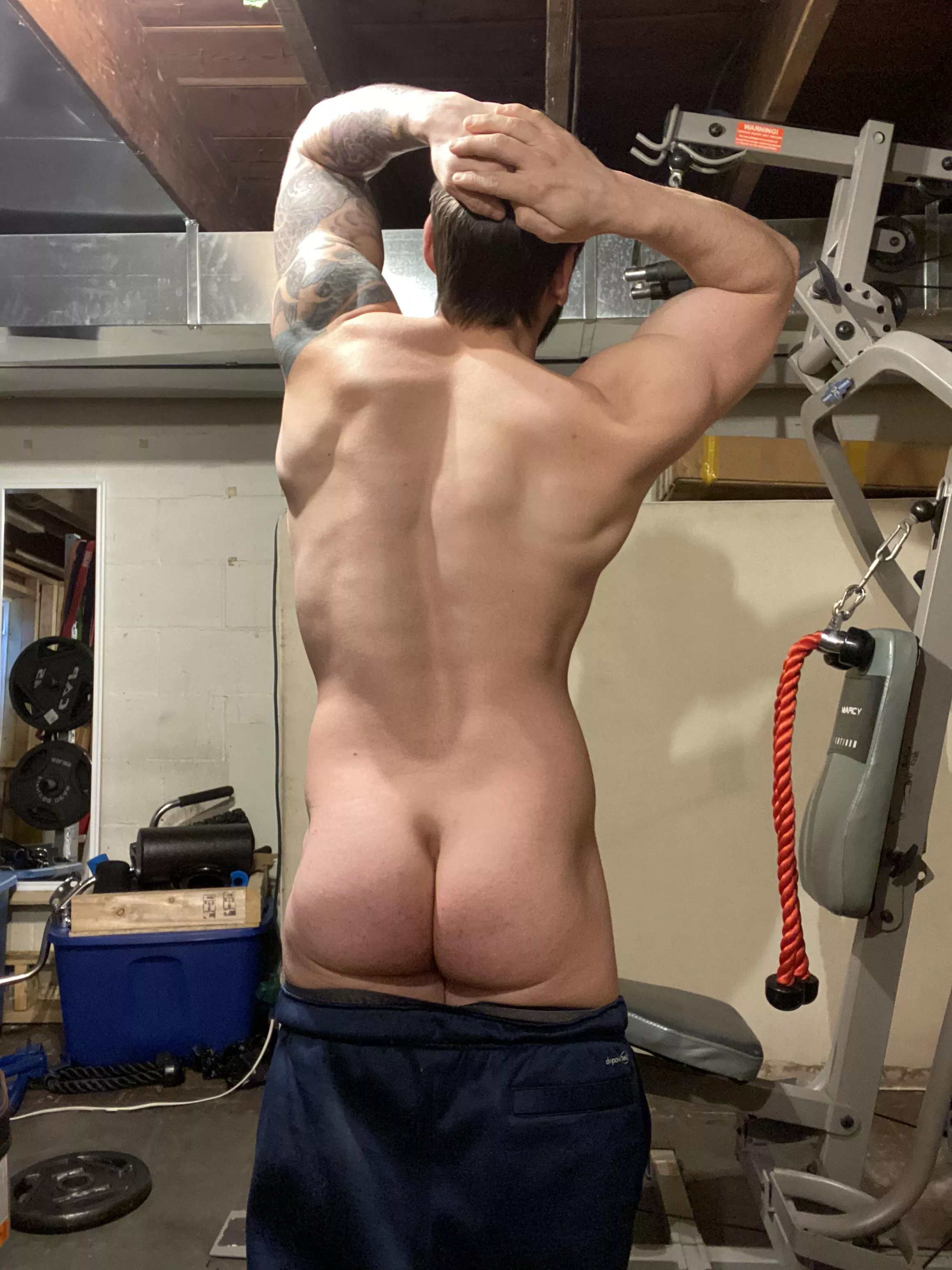 Beefy back and fat ass