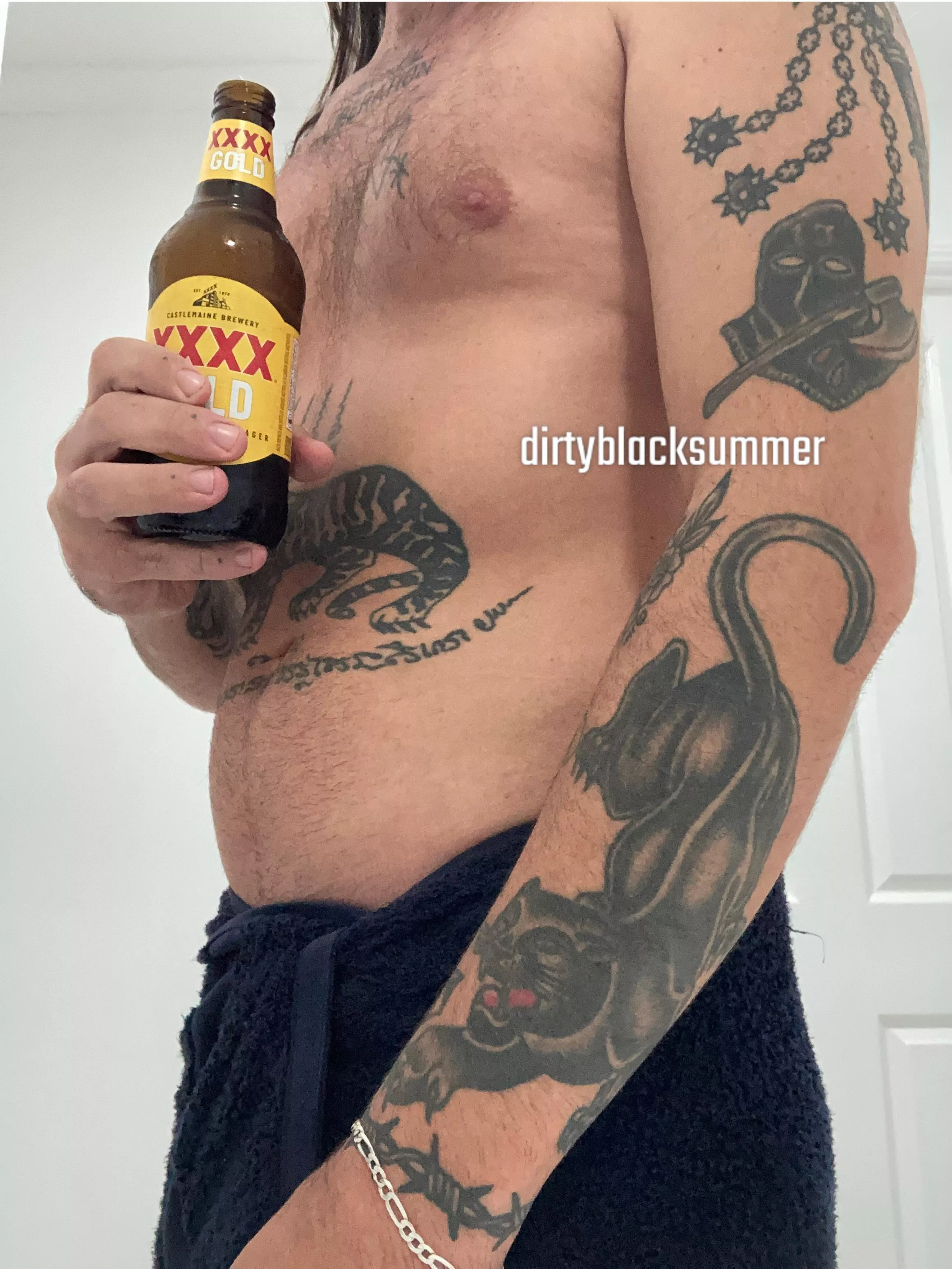 Beer and bold tattoosðŸ–¤