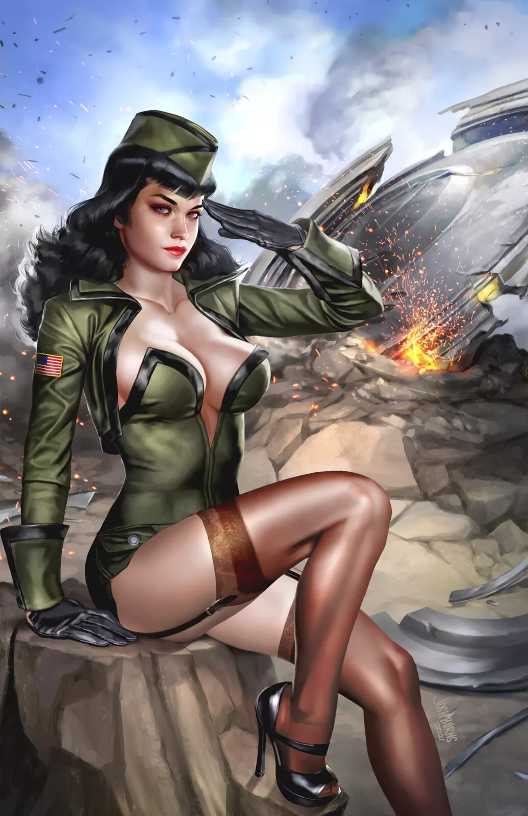 Bettie Page: The Alien Agenda #1 by Josh Burns