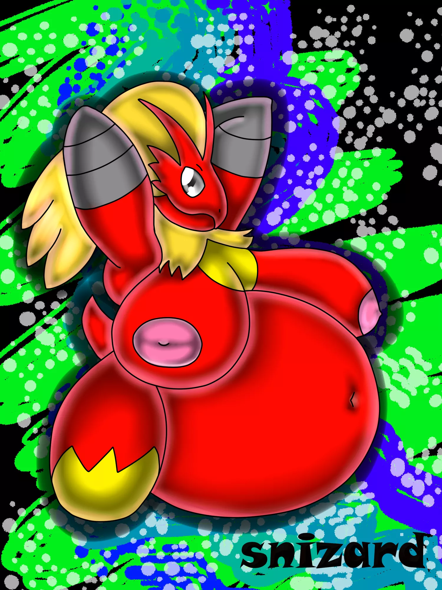 Big Mommy Blaziken by me snizard