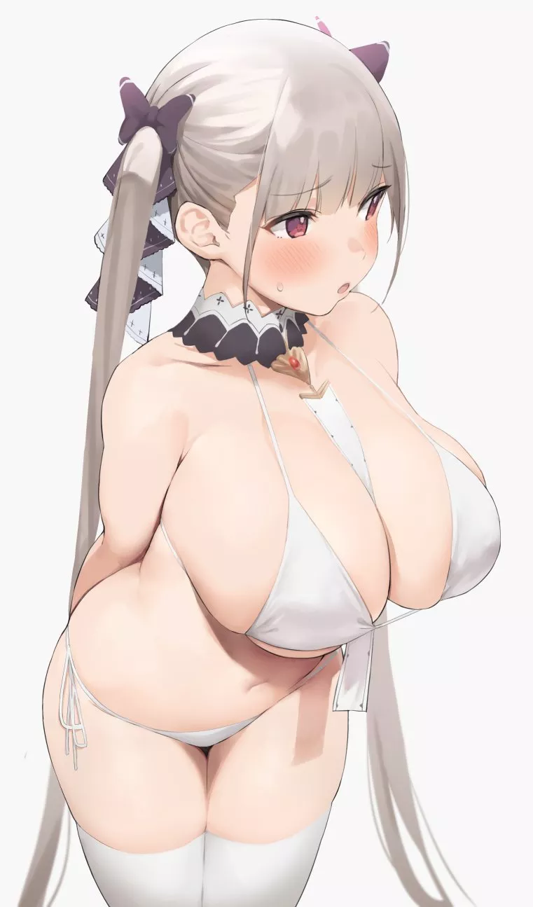 Big tiddies in a bikini. (@nekoshoko2)