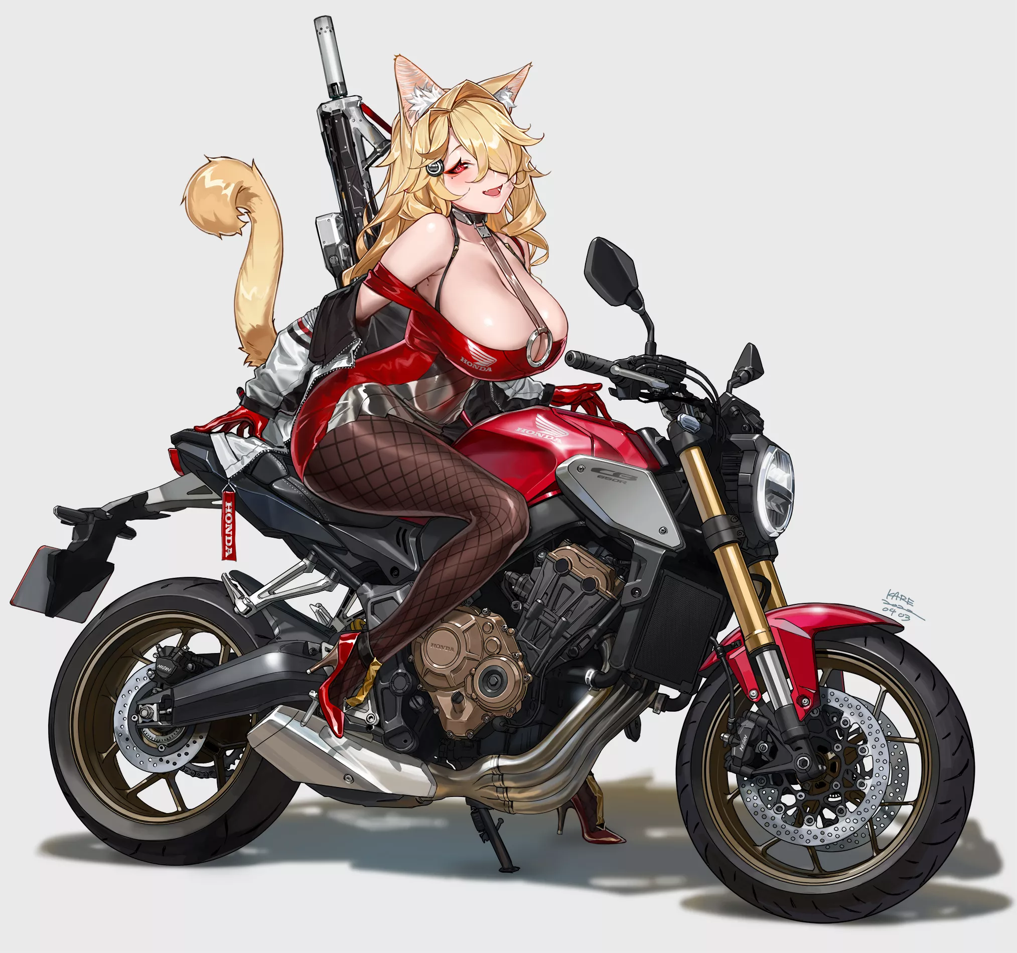 biker neko