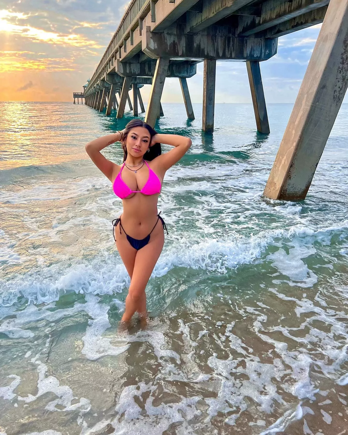 Bikini under the boardwalk