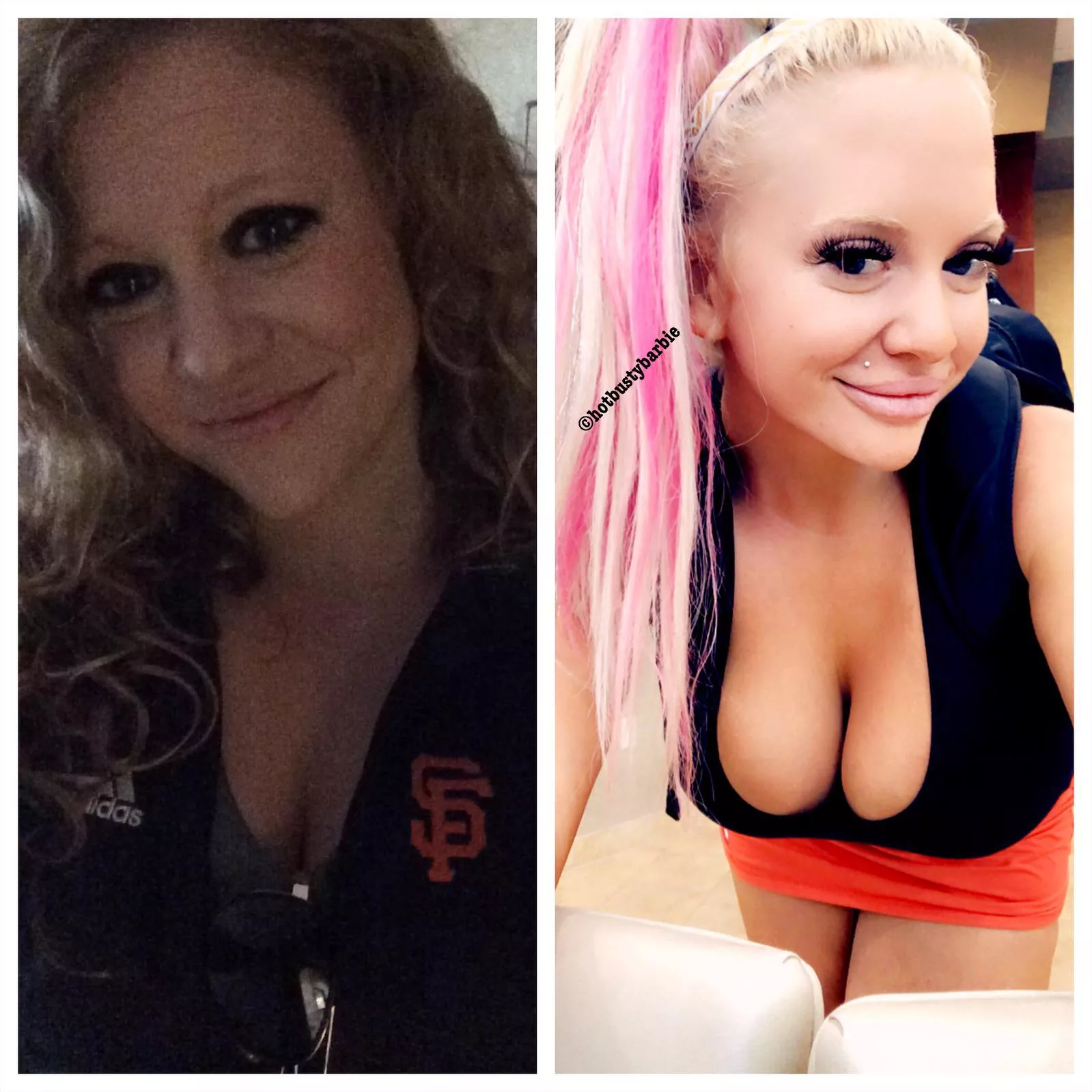 Bimbofied []F before and after