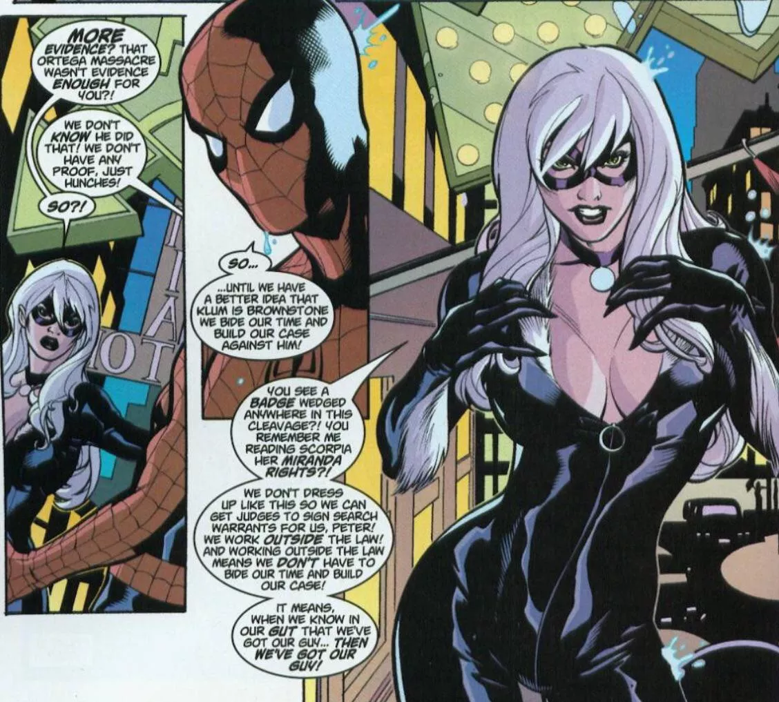 Black Cat doesnâ€™t have a police badge [Spider-Man/Black Cat: The Evil that Men Do #3]