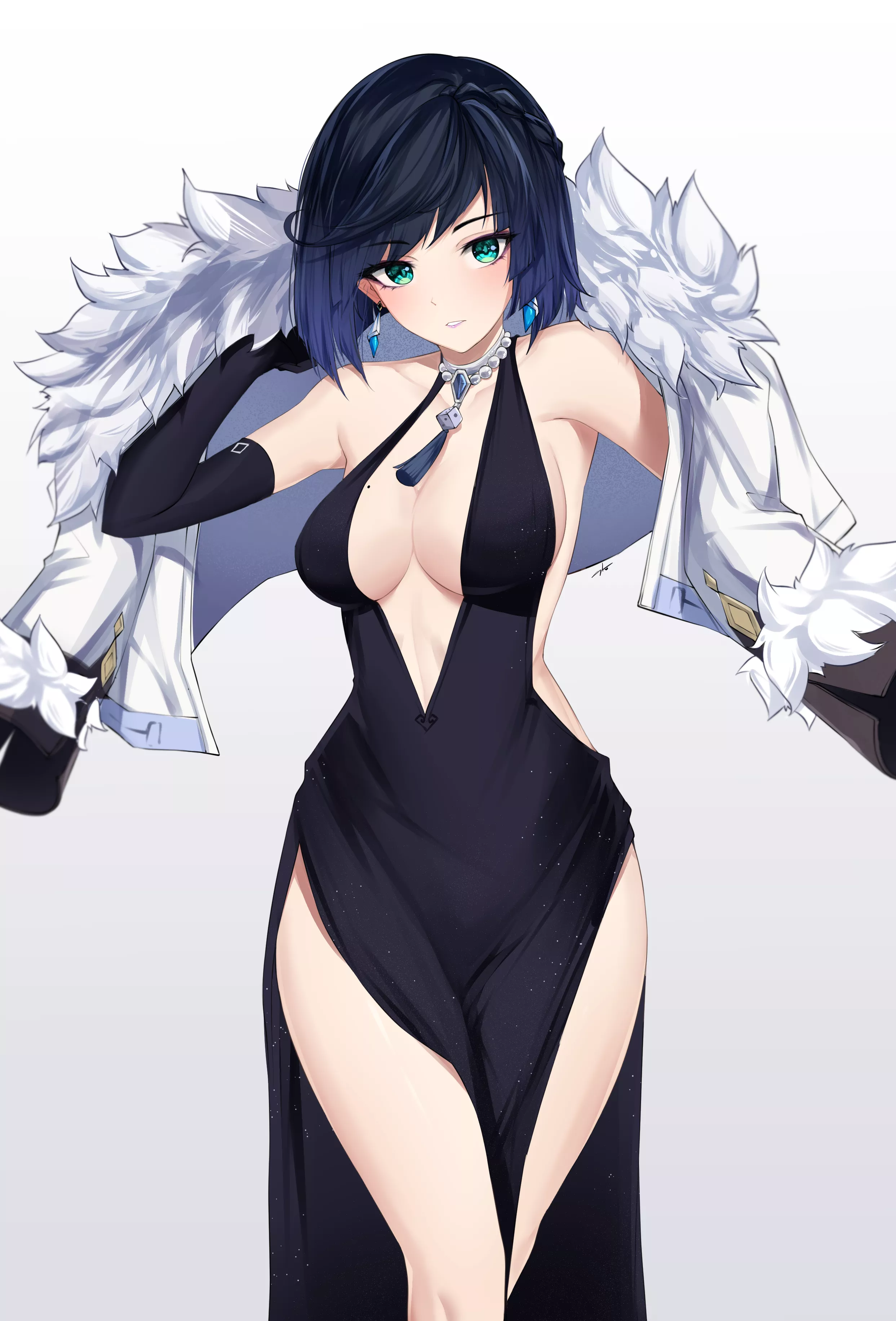 Black Dress Yelan [Genshin Impact]