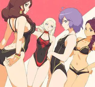 Black Eagle swim party (artist unknown)