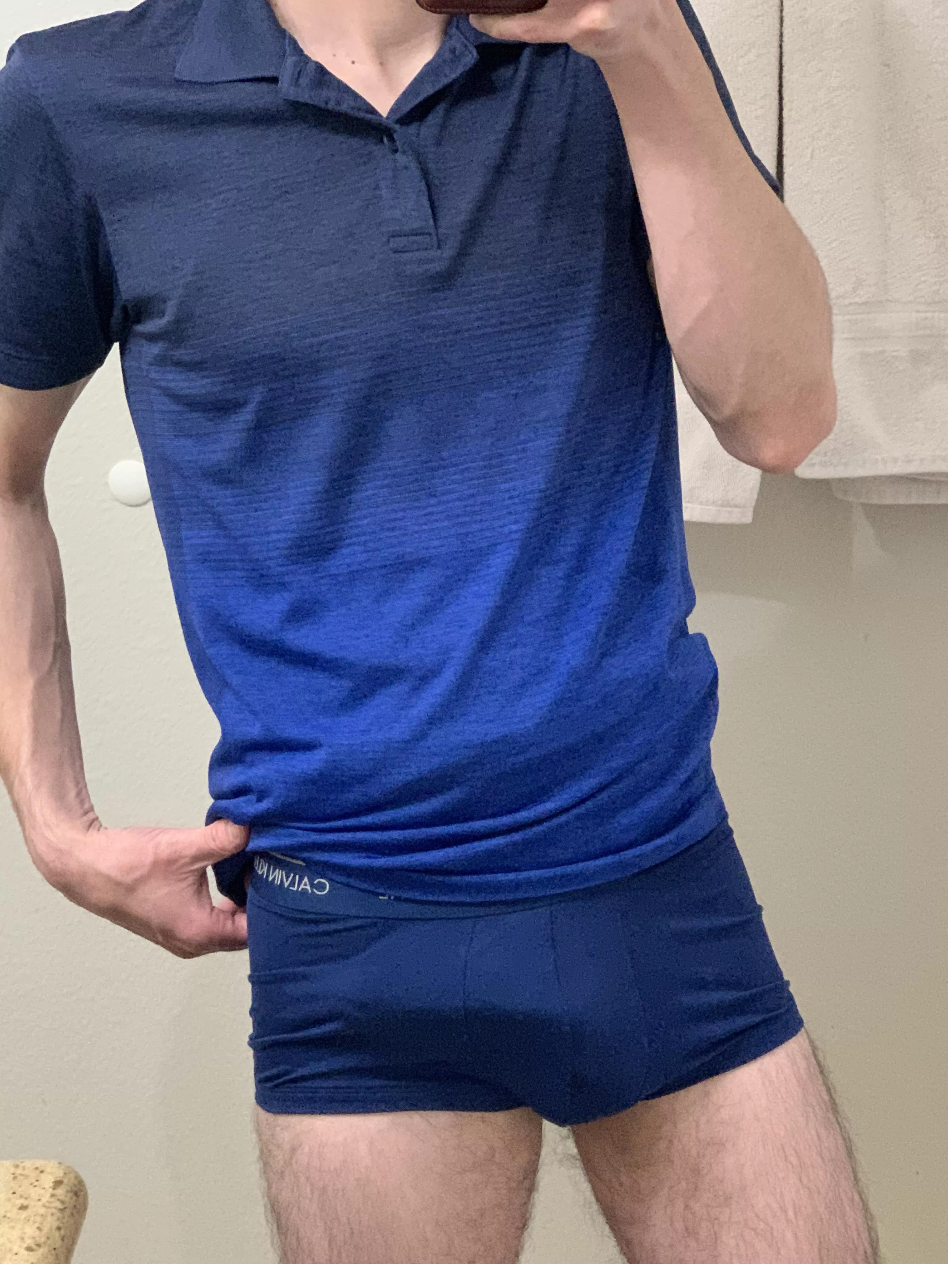 Blue and bulging