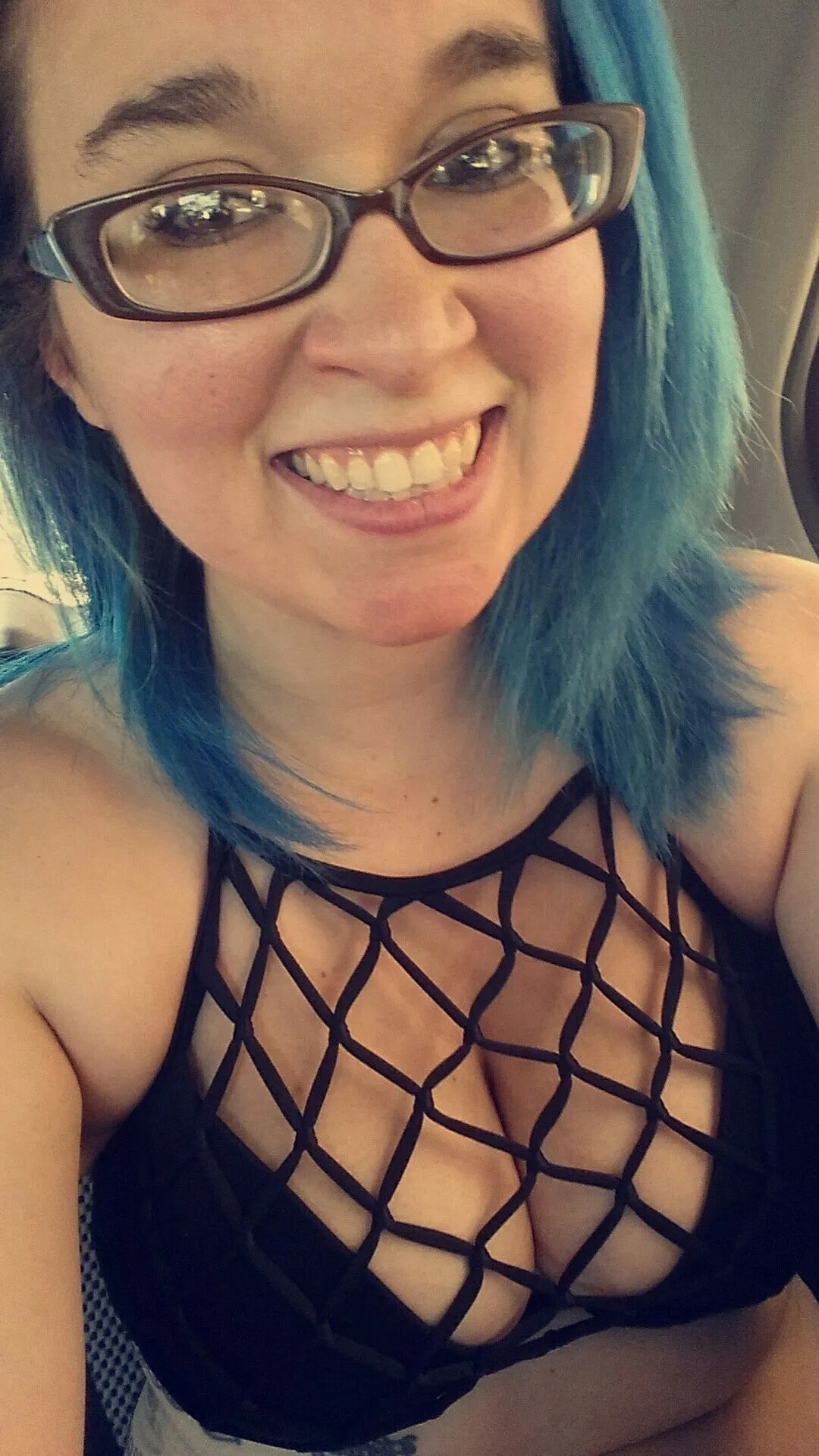 Blue Hair, Beautiful smile