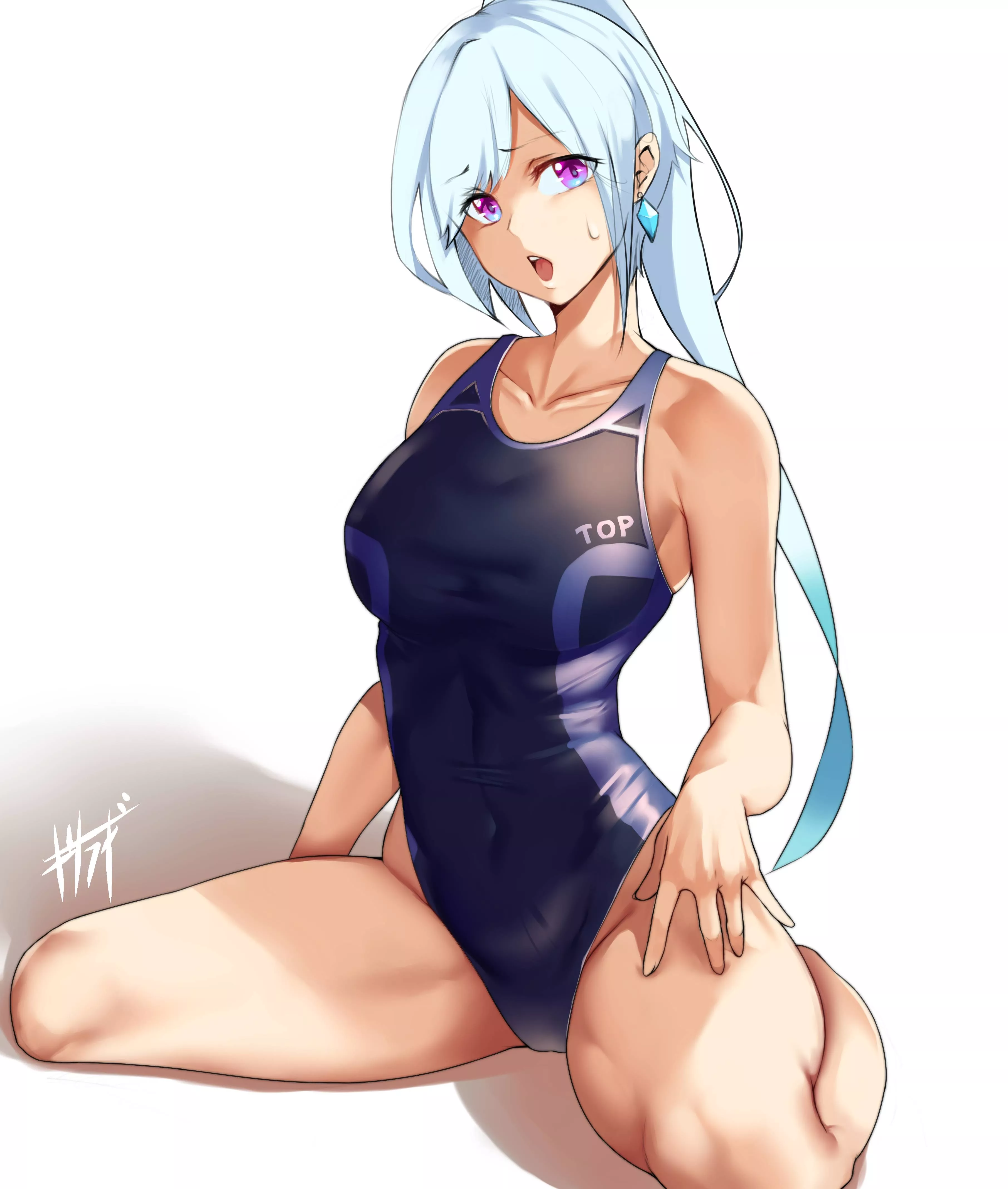 Blue swimsuit [Original]