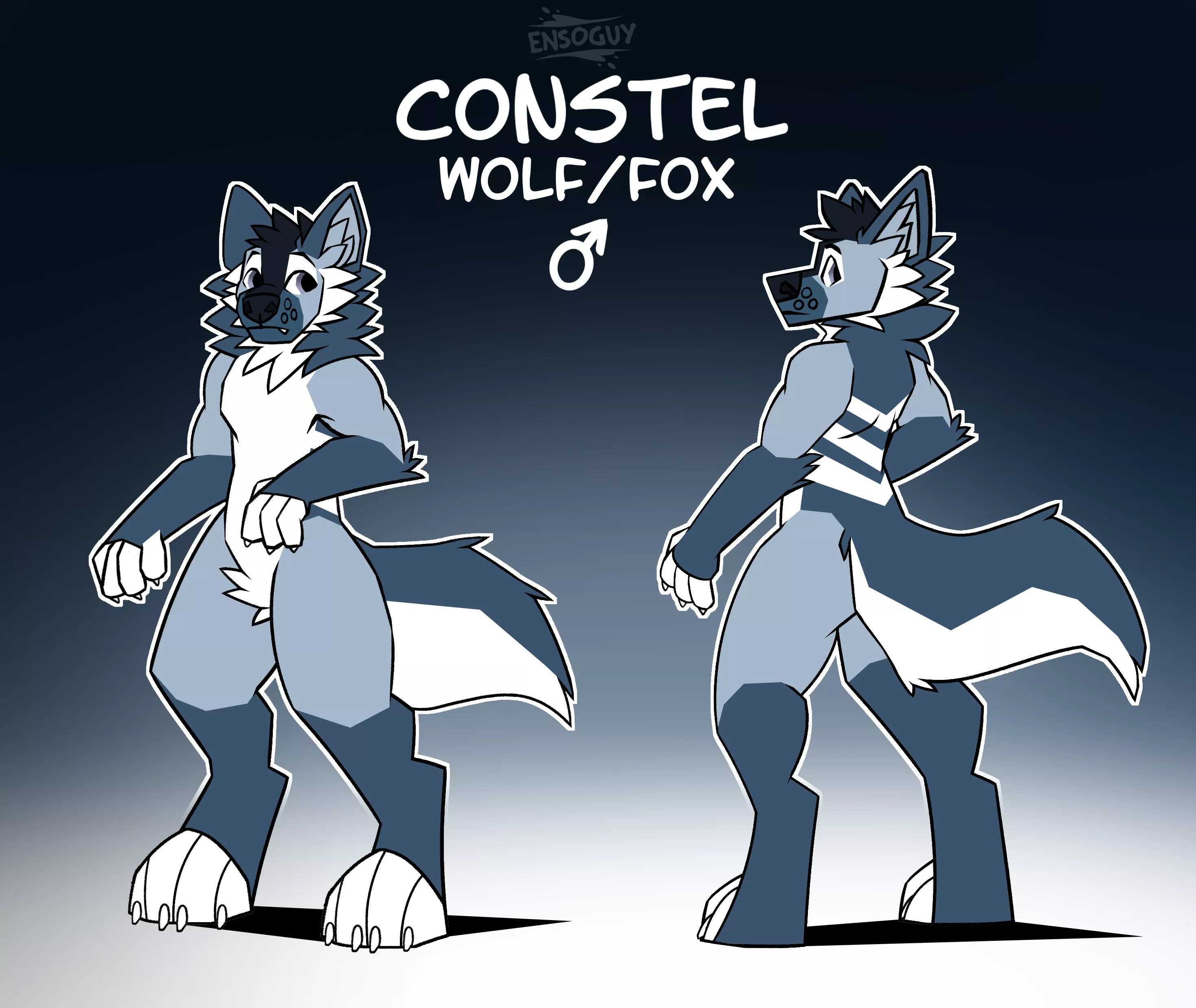 Blue wolf (Character @Constelfolf) (Artist @Ensoguy)