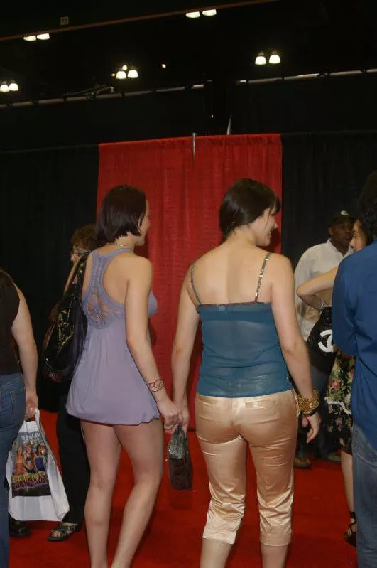 Bobbi and Dana, (photo) taken from behind...