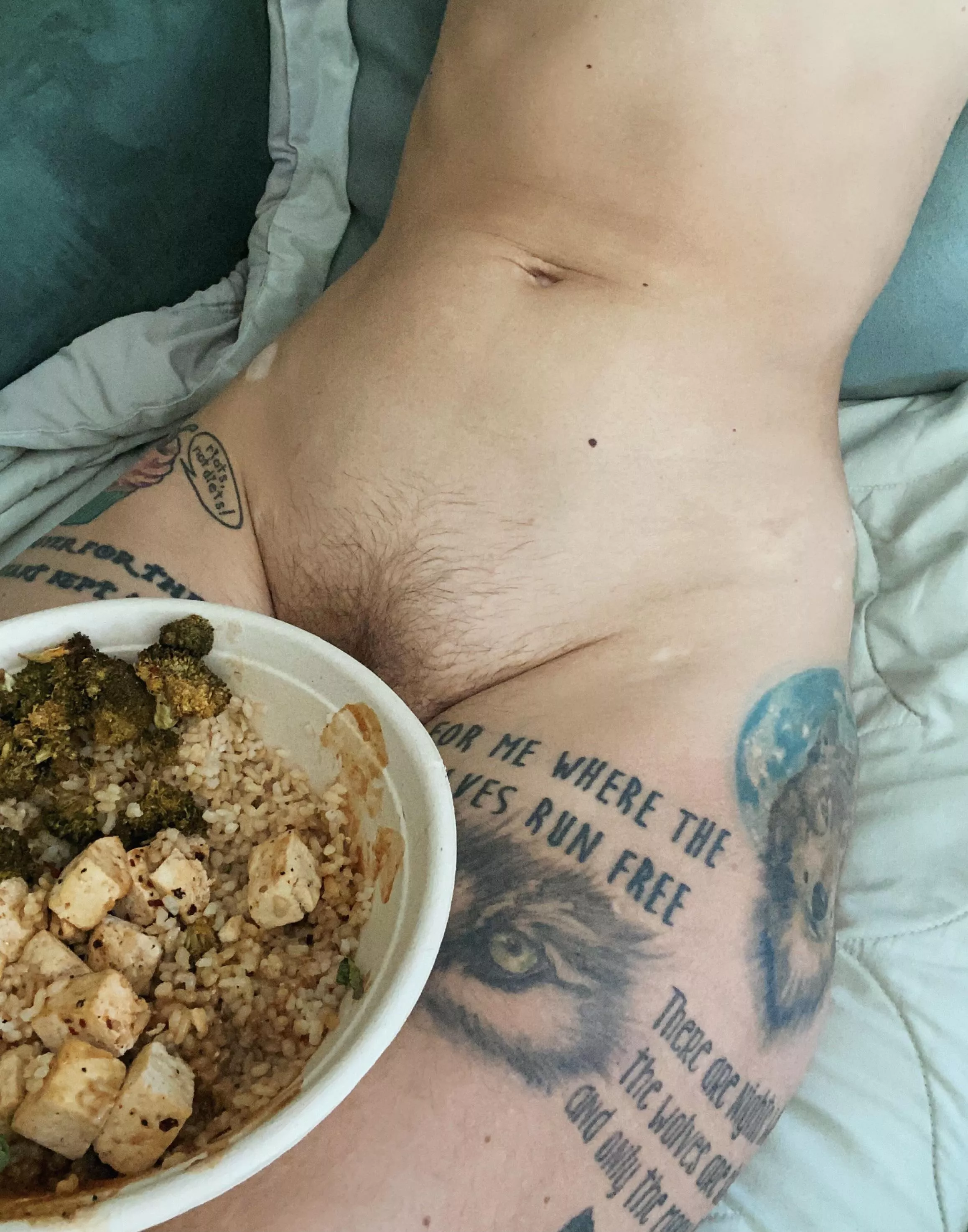 Bored & bushy, wanna cum have lunch with me?