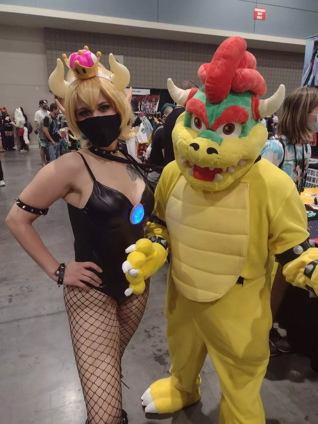 Bowsette and Bowser