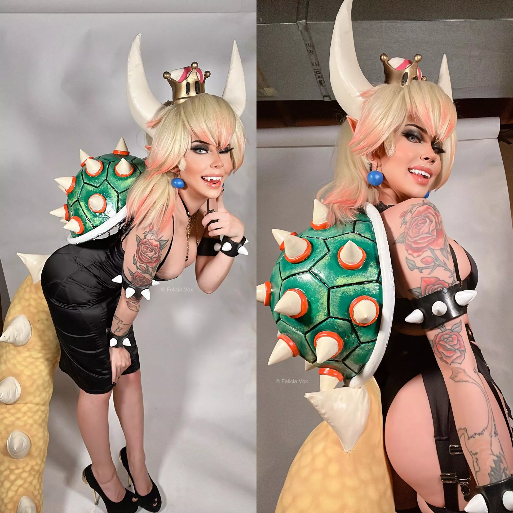 bowsette full costume and boudoir cosplay