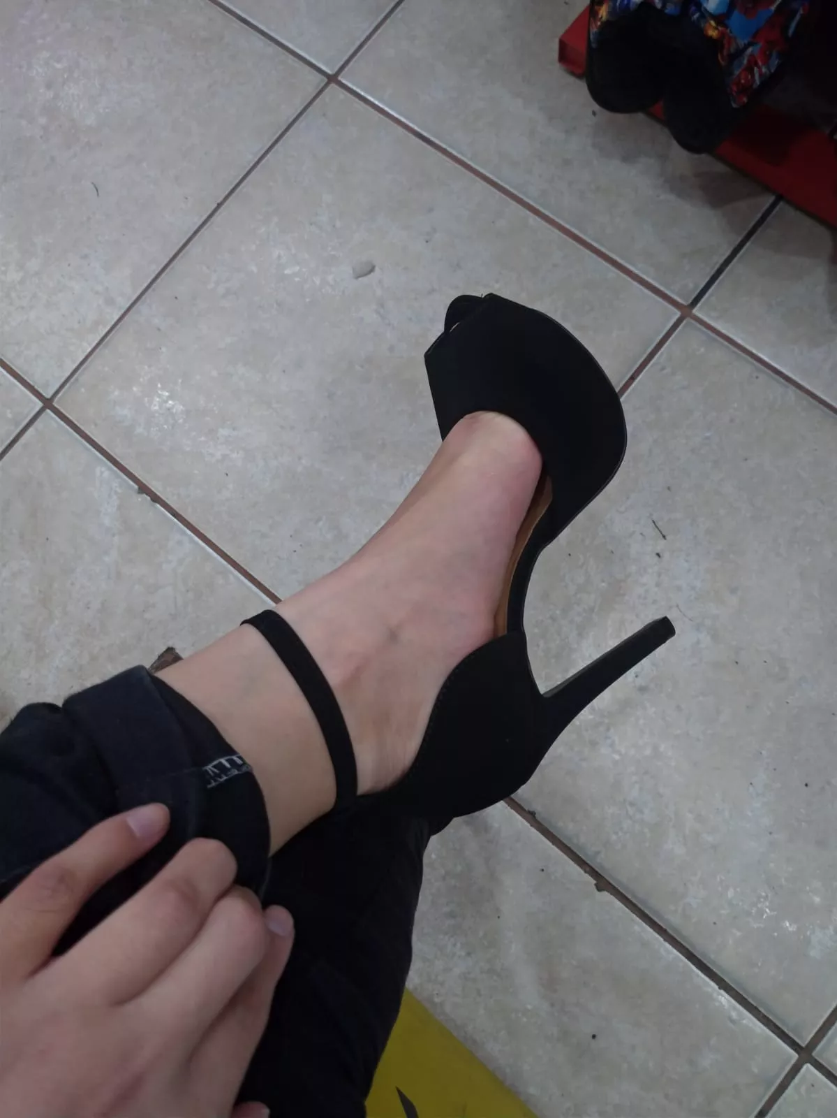 Brand new heels for trampling men