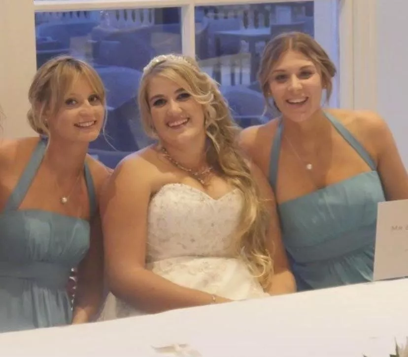 Bride and her maids