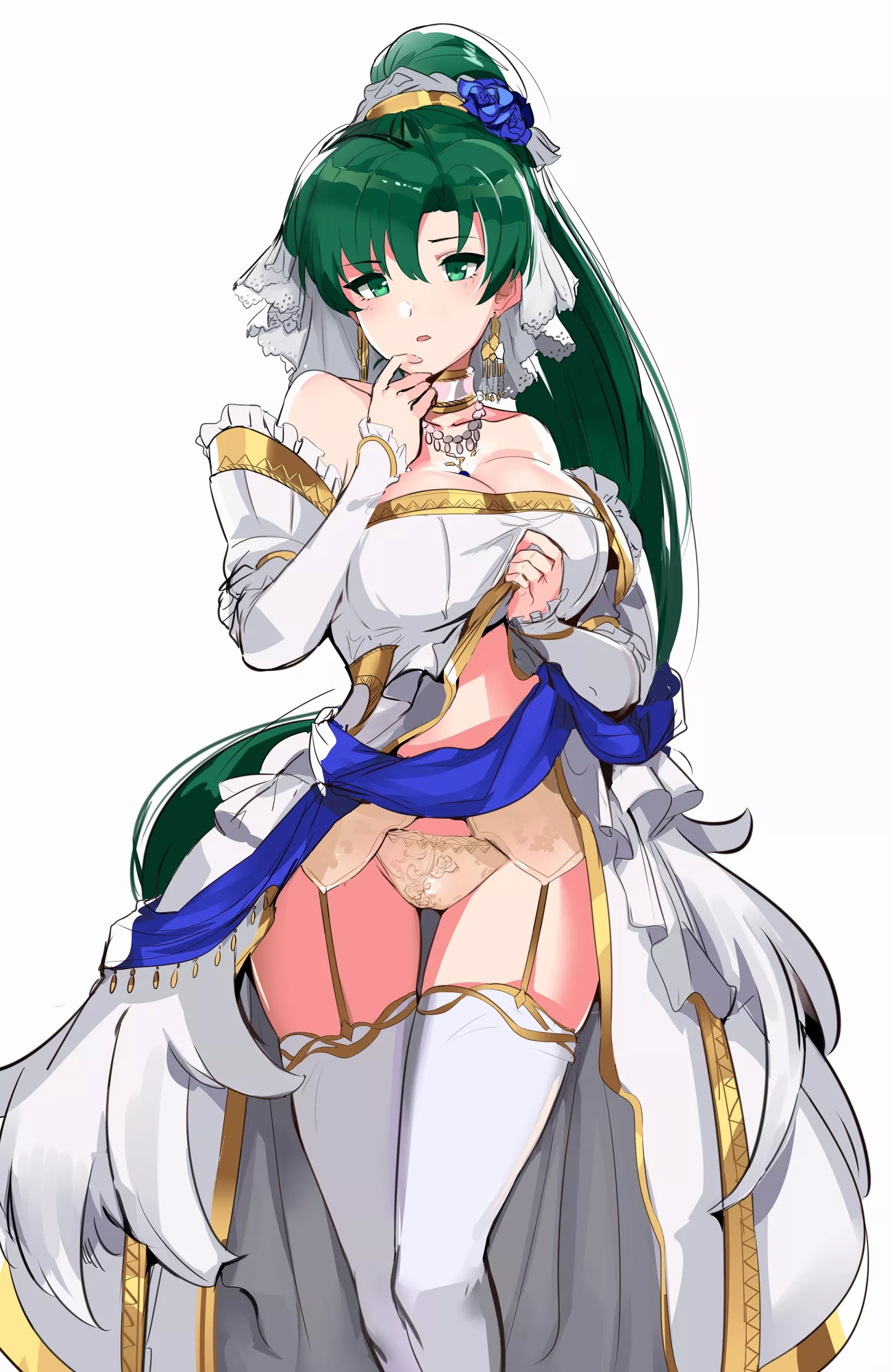 Bride Lyn's thighs