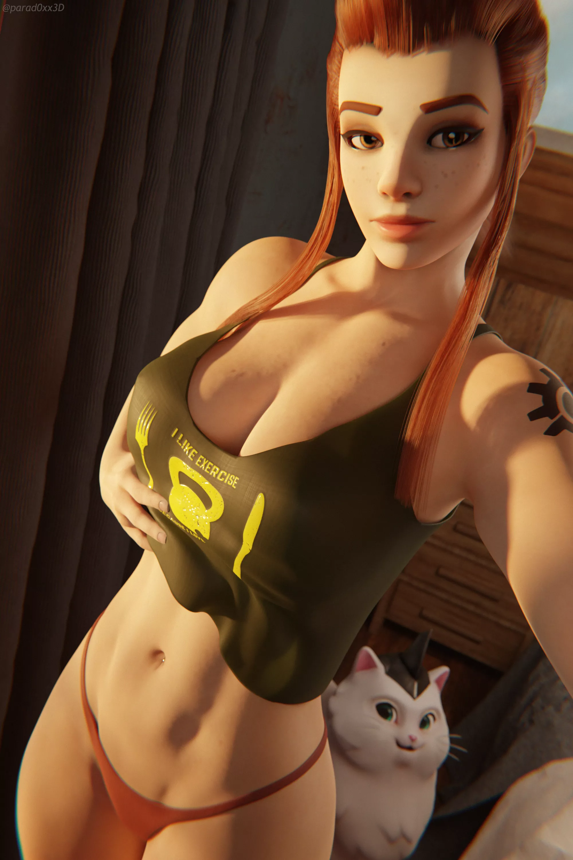 Brigitte tummy selfie (parad0xx3D)