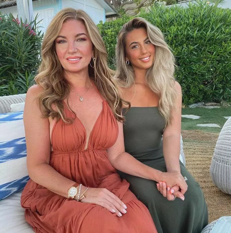 Brit businesswoman Karen Brady & daughter