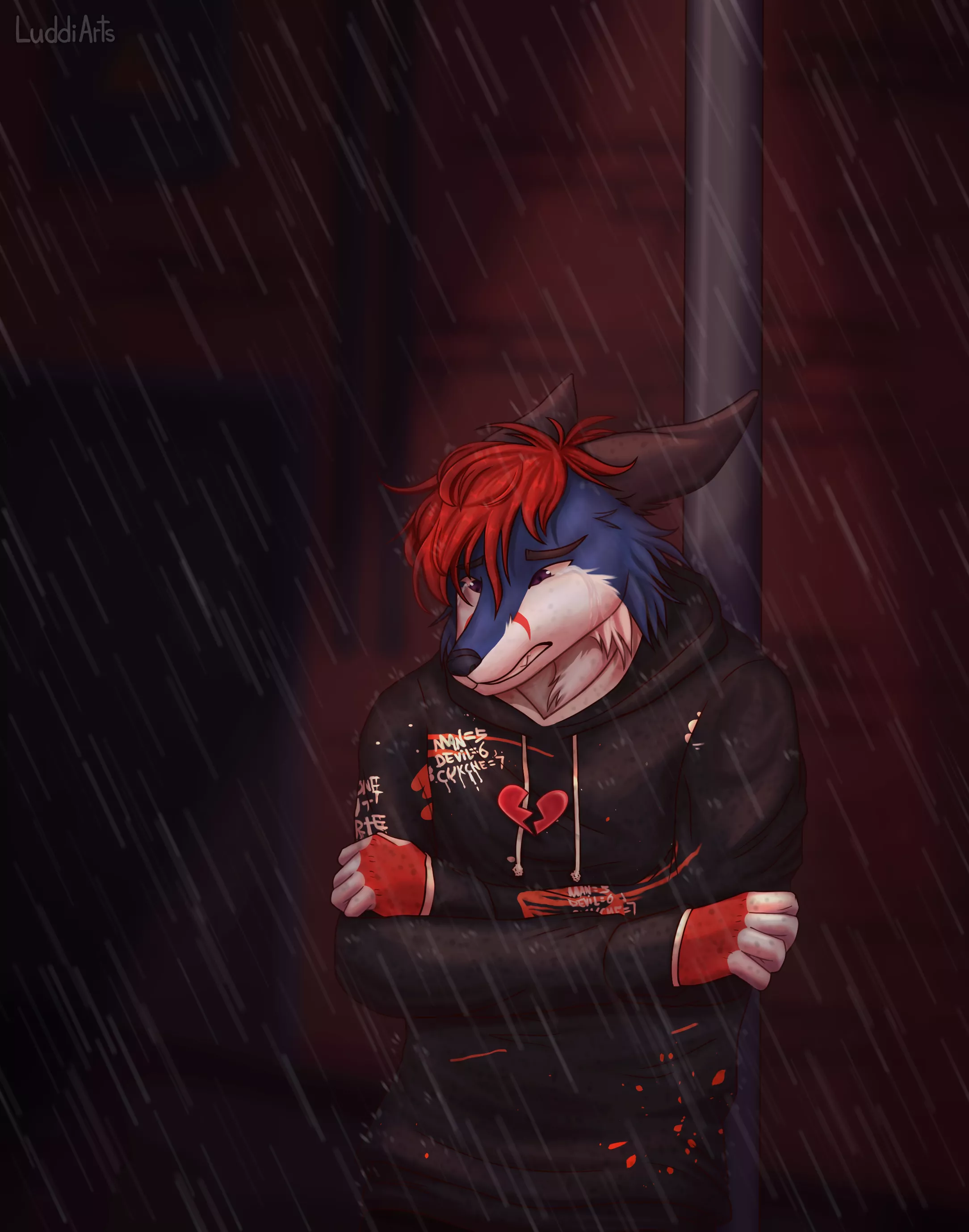 ðŸ’” Broken heart (comm) [art by me, @luddiarts on Twitter c:]