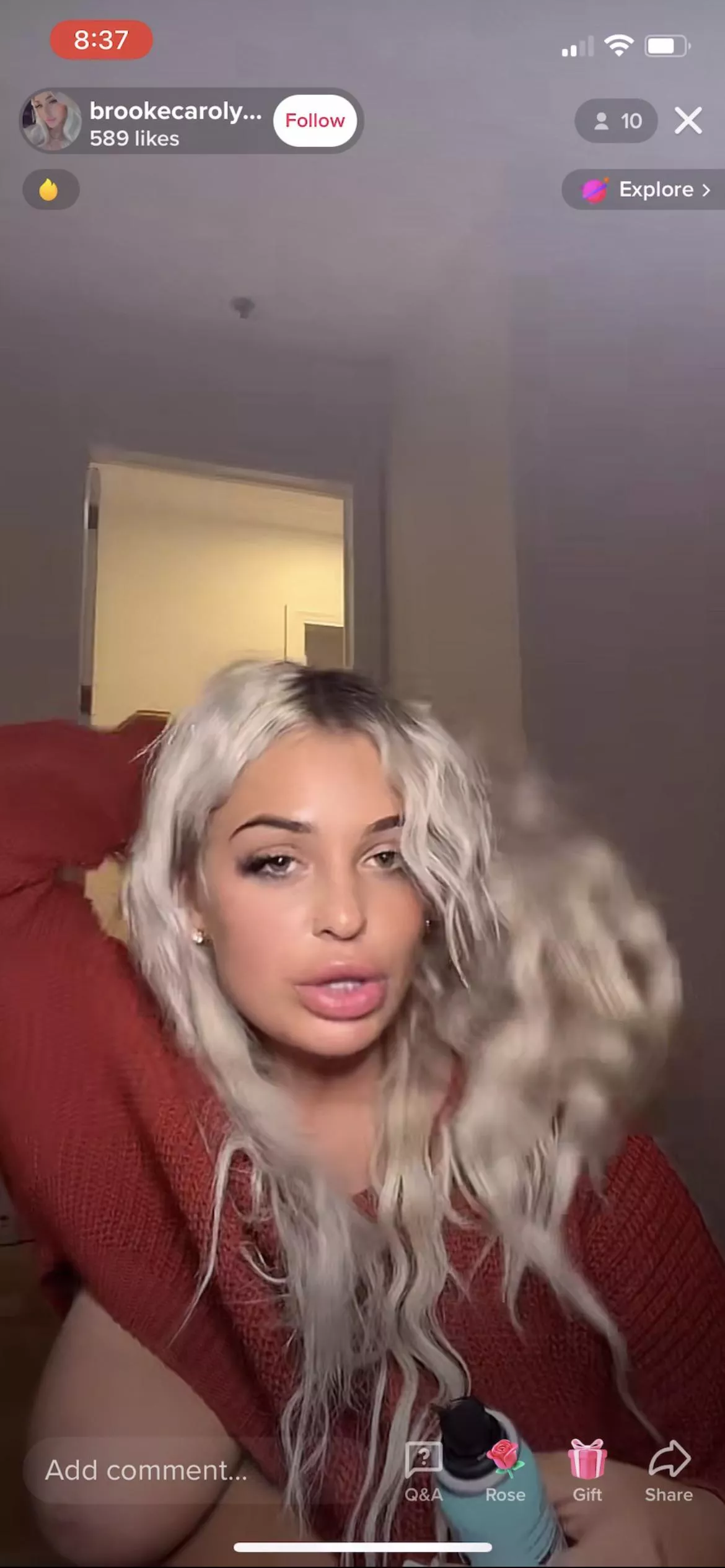 @brookecarolynnn TikTok live ended