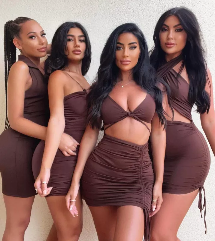 Brown dresses