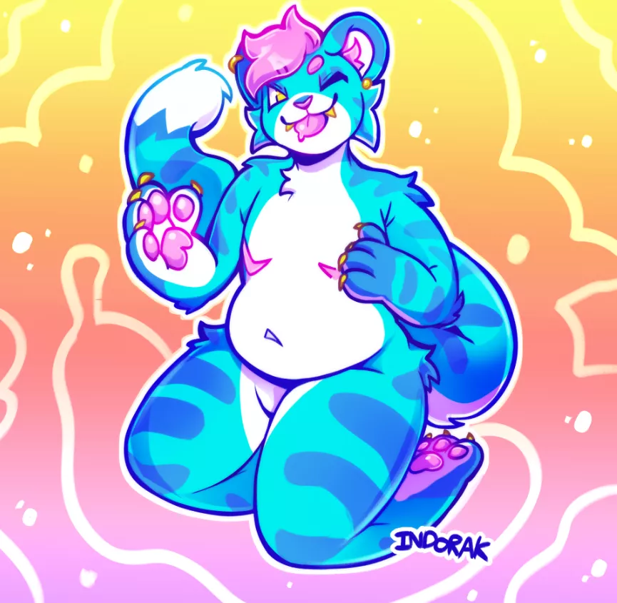 Bubble boy!! (art by me of my fursona)