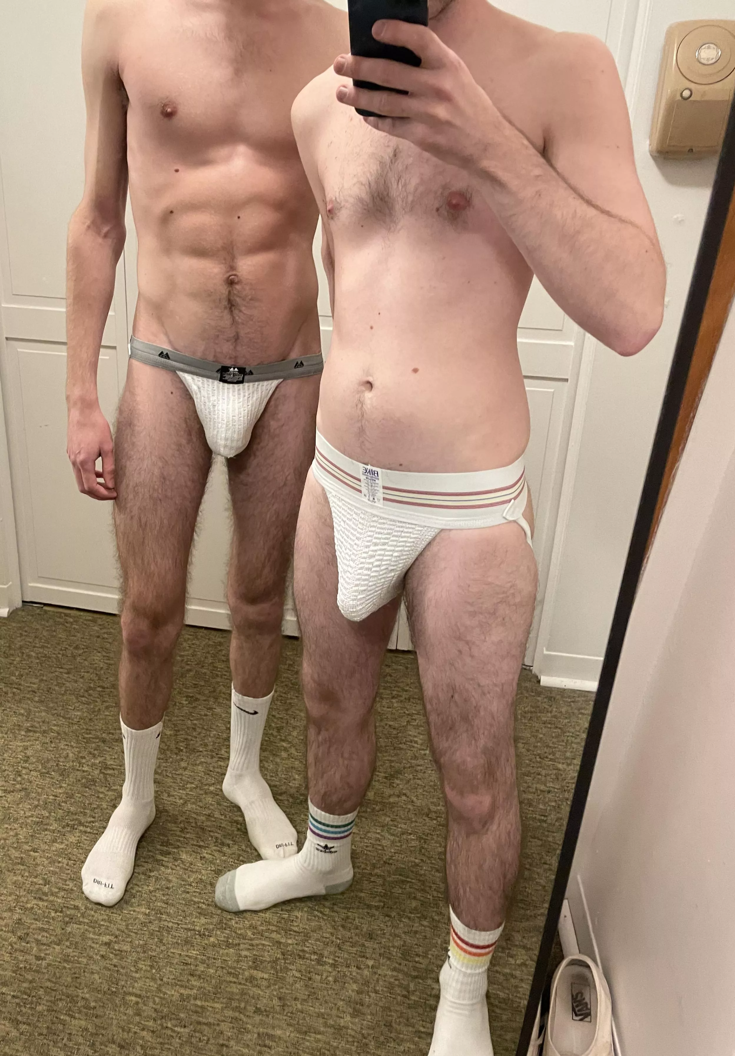 bulging together