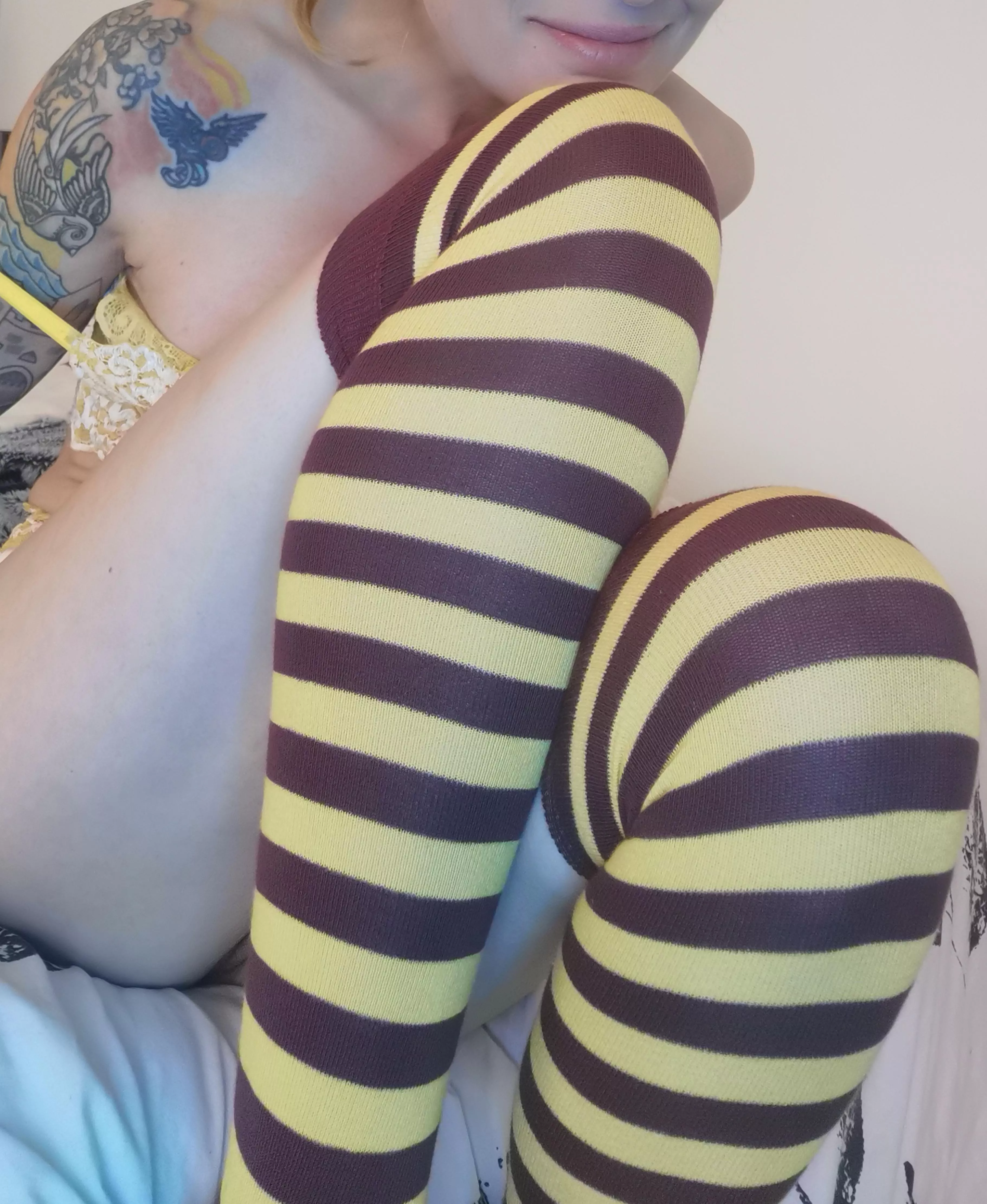 bumble bee socks (oc)