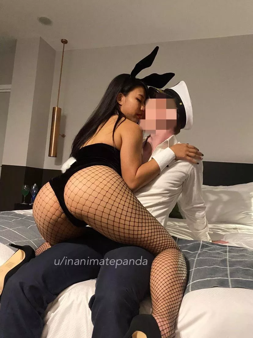 Bunny girl in fishnets