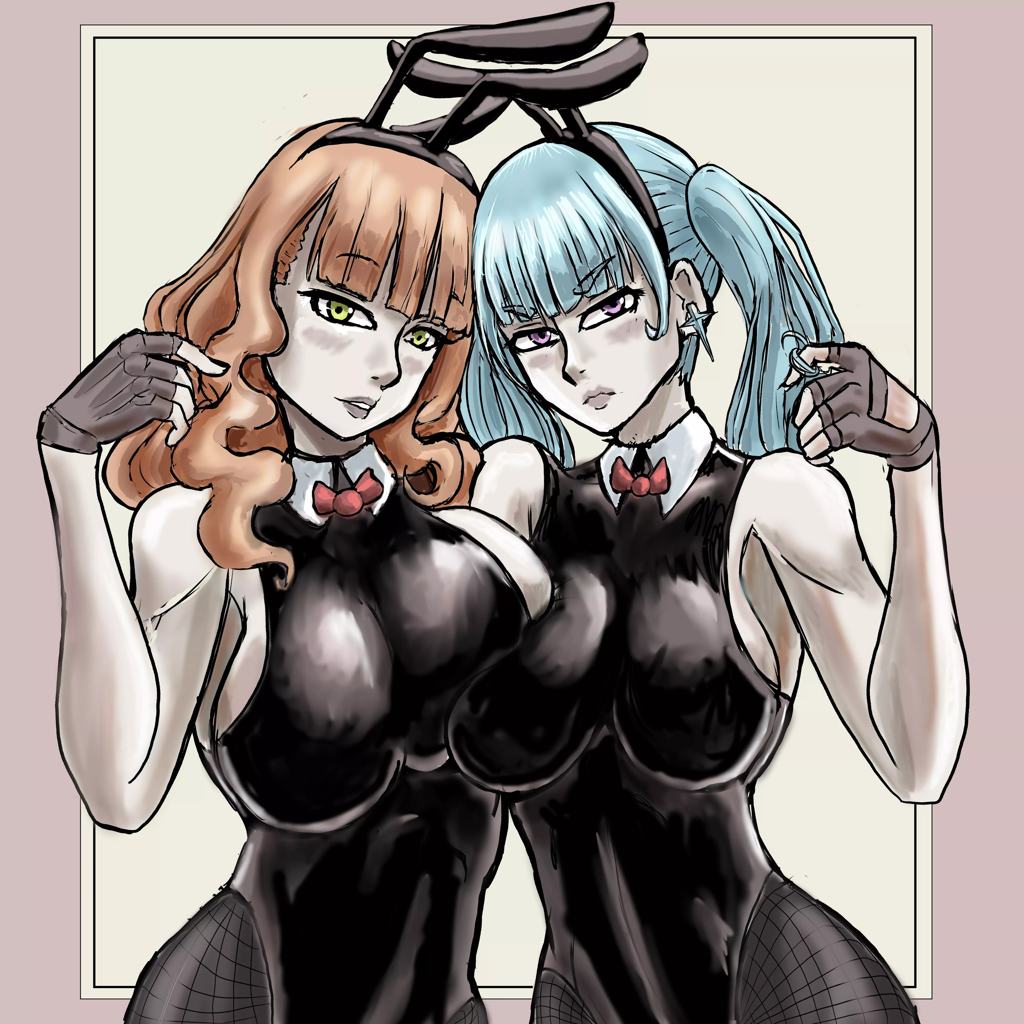 Bunny girl Mimosa and Noelle (By me)