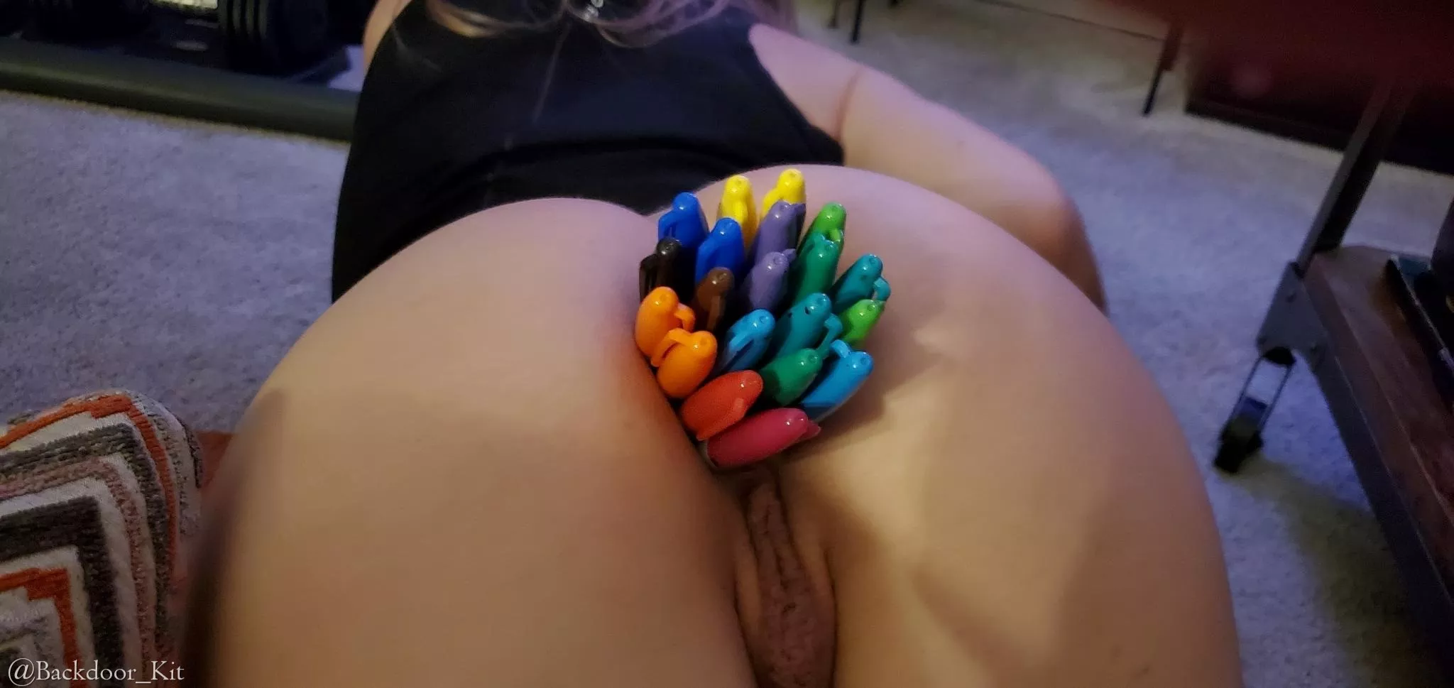 Butt Sharpie Challenge Day 20! Twenty! oof, never thought I would make it this far, def feeling FULL!