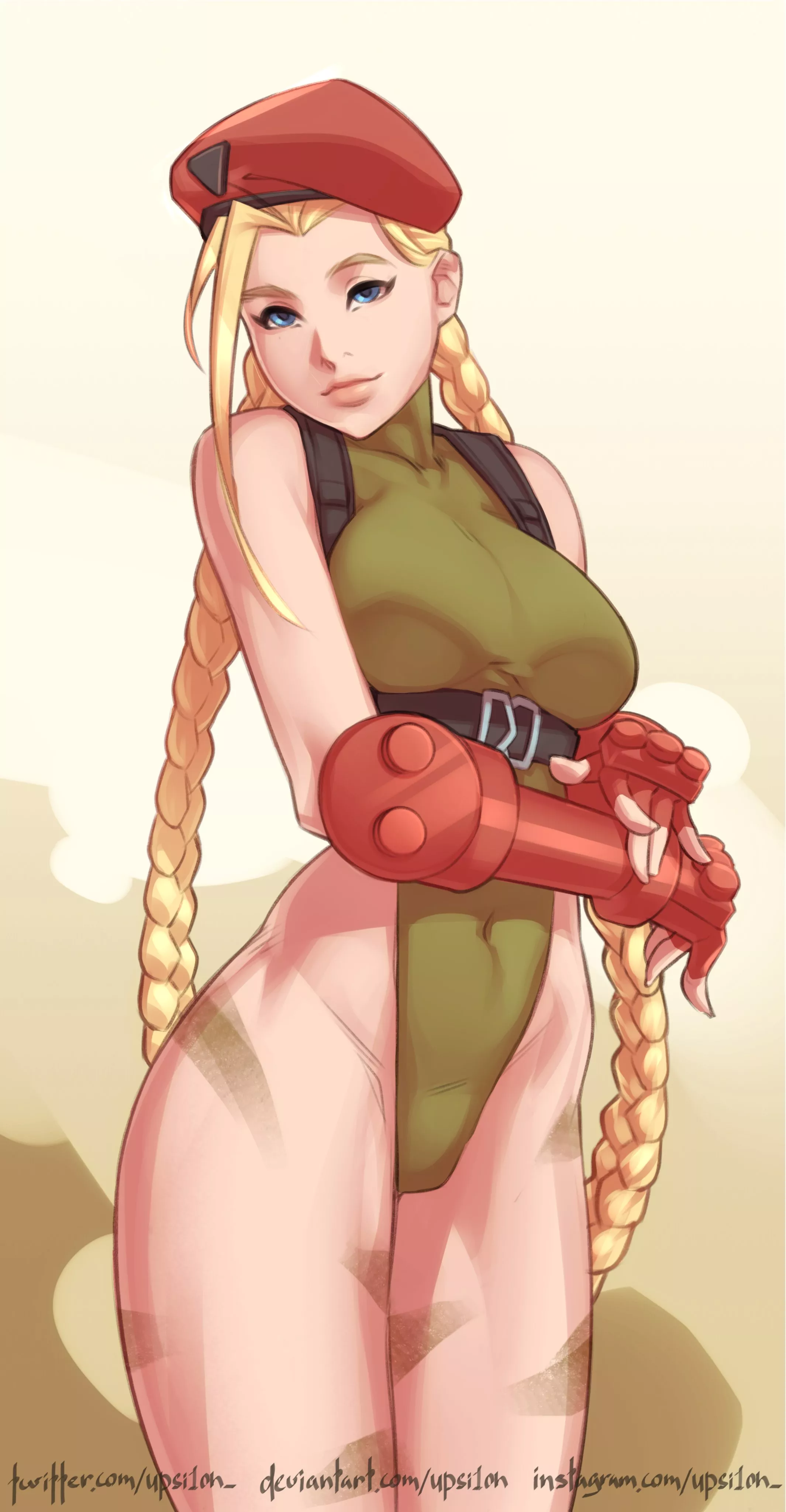 Cammy Checking Her Arm Guards (Upsi1on) [Street Fighter]