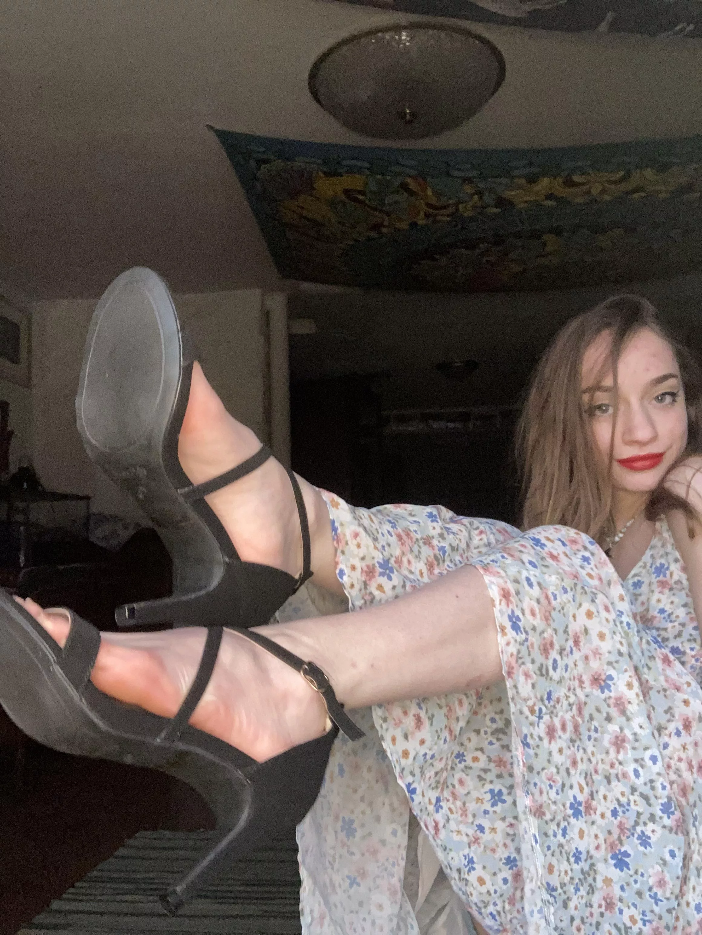 Can you take off my heels and massage my soles?