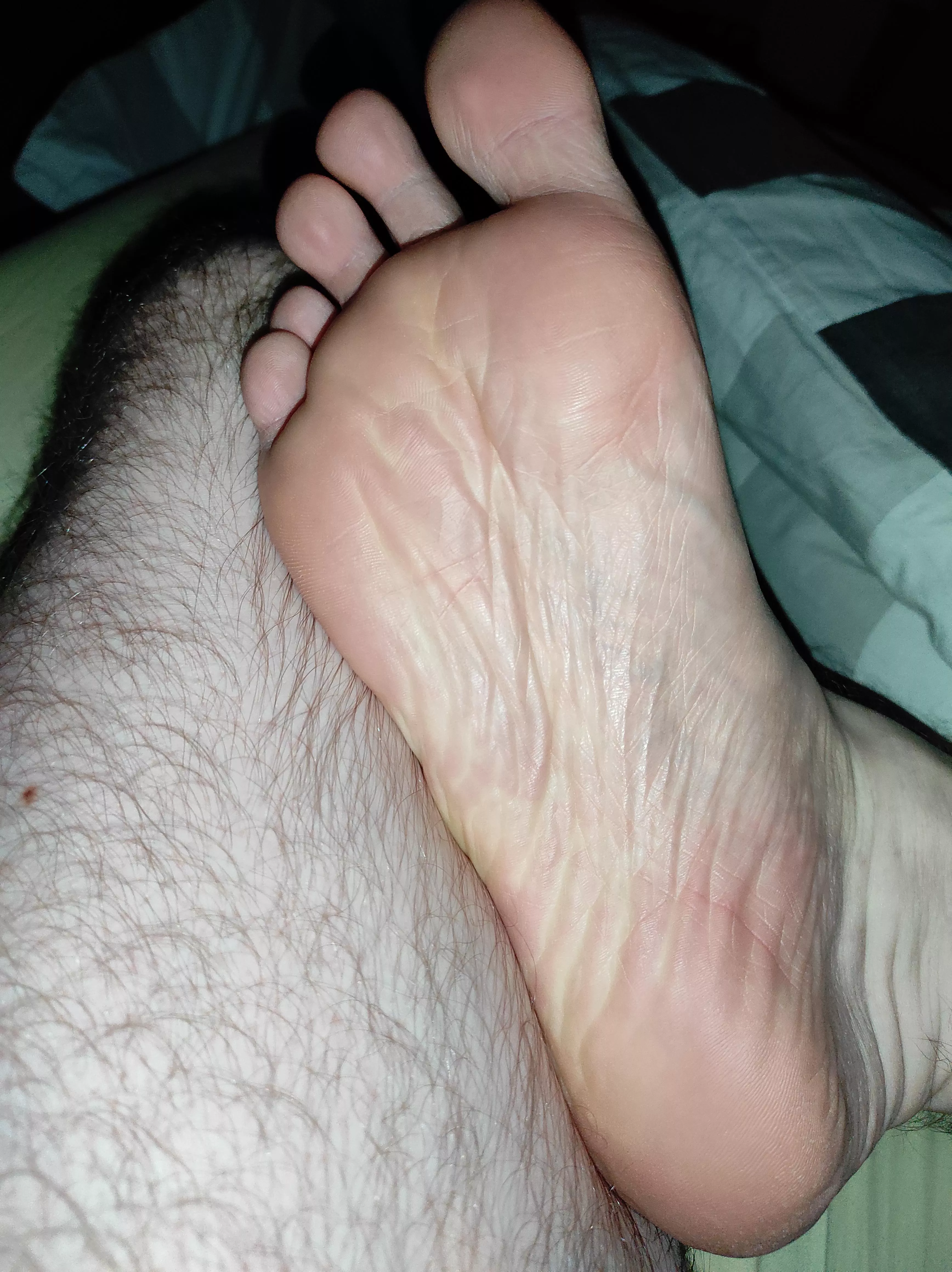 Can't sleep so I'm taking feet pics