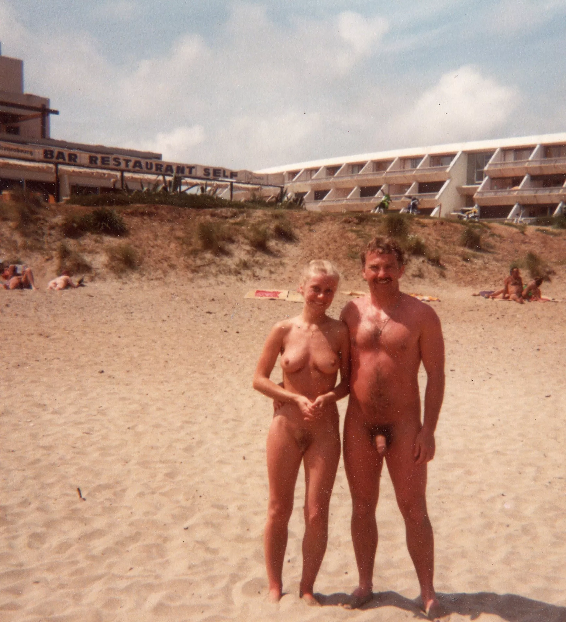 Cap d'Agde beach... back when it was a naturist destination.