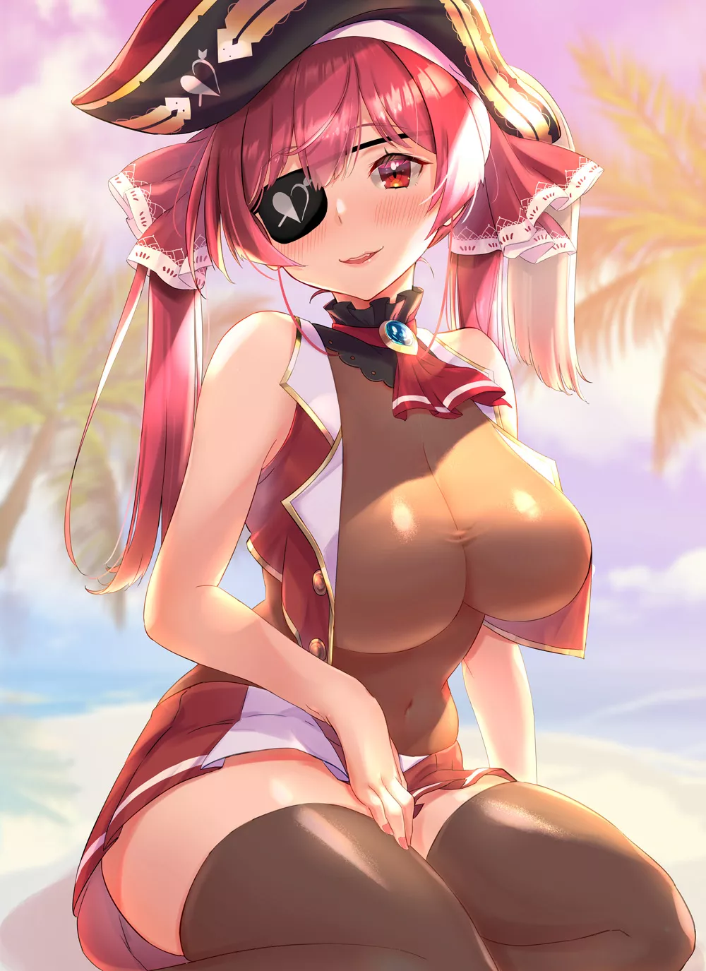 Captain Marine Sunny Day At The Beach ( O-Hako) [Hololive]