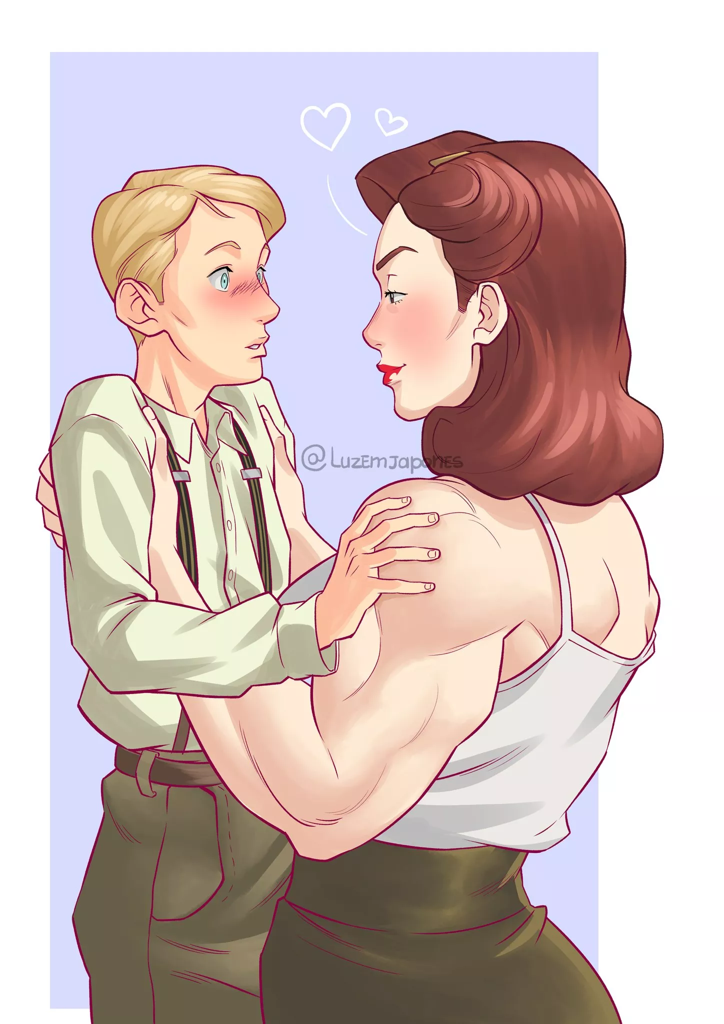 Captain Peggy Carter and Steve Rogers