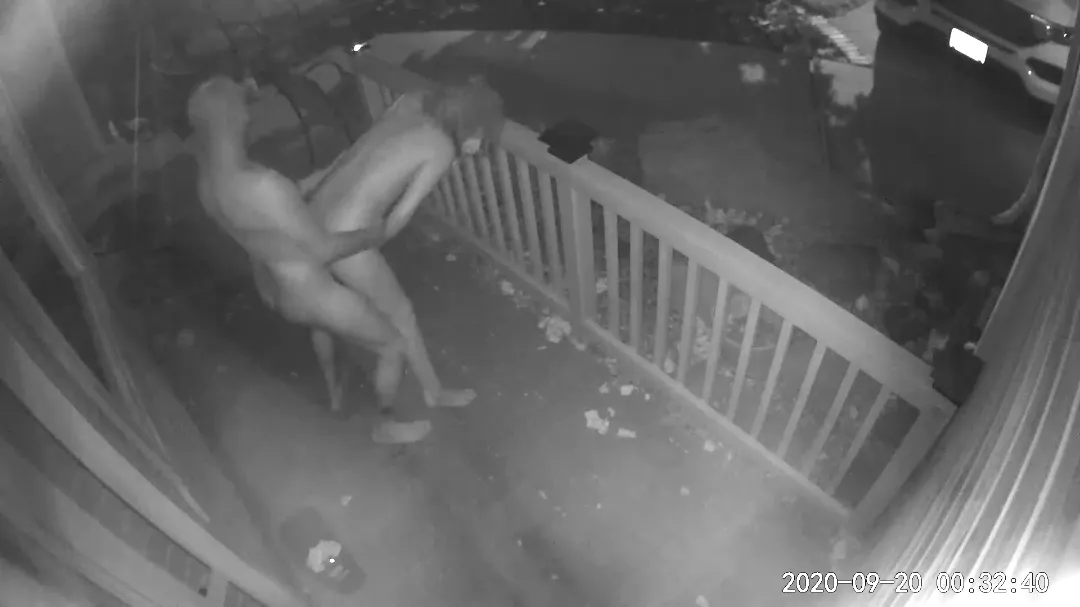 Caught on our porch security cam