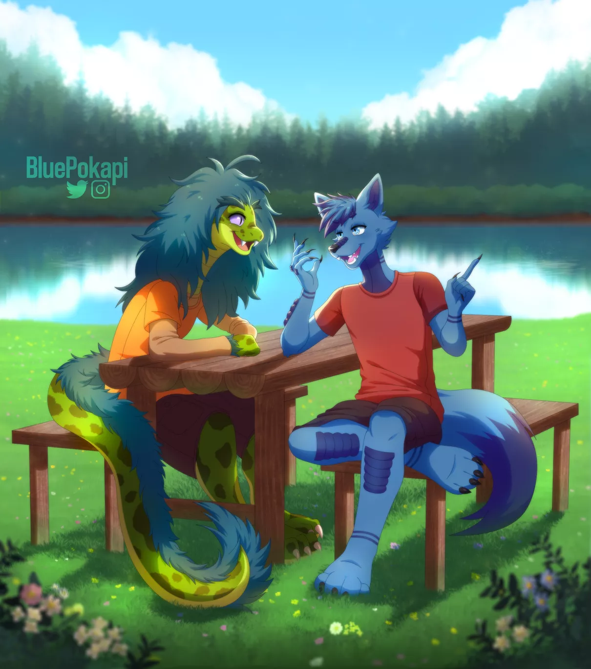 Chatting for hours [Art by me]