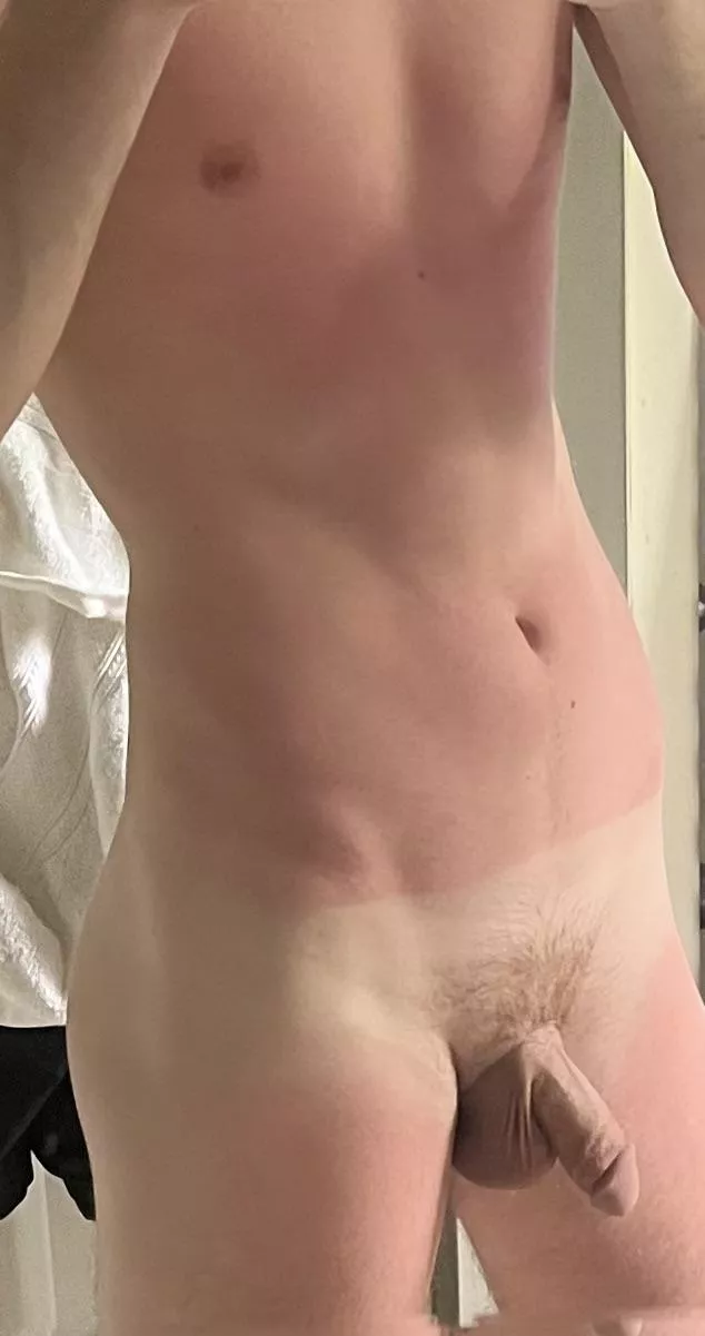 Check out my husband’s new tanlines