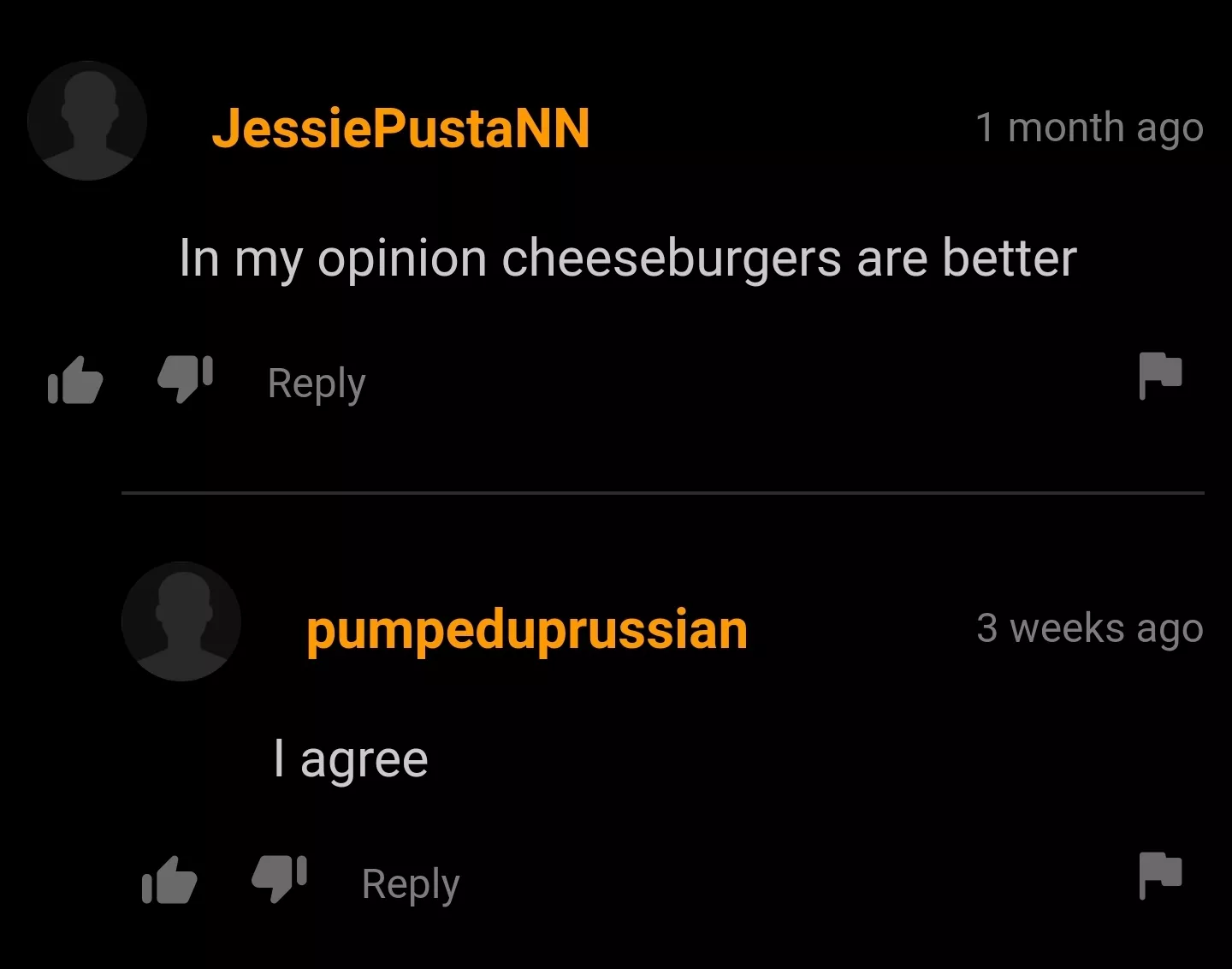 cheeseburgers