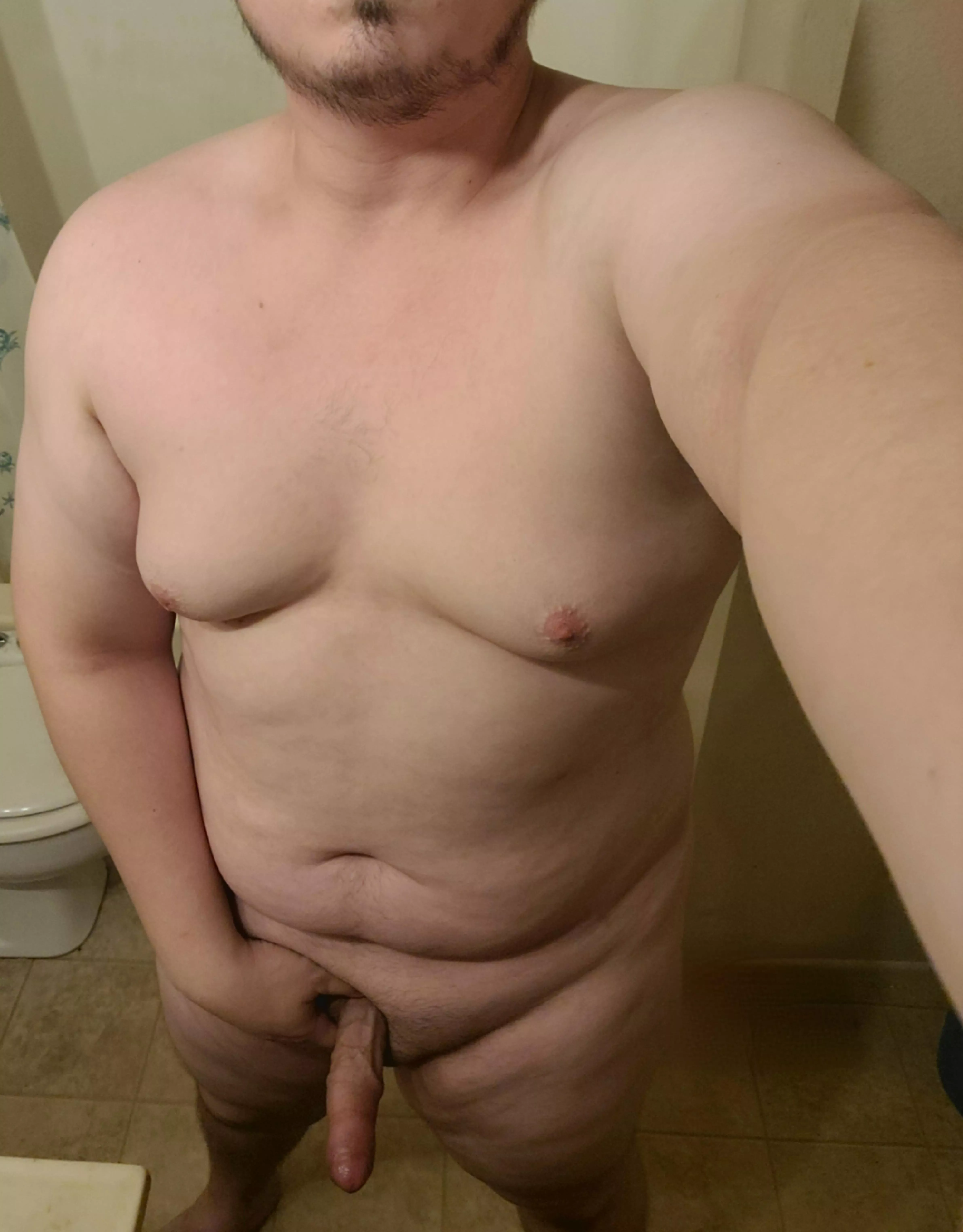 Chubby guy with a veiny cock 😉