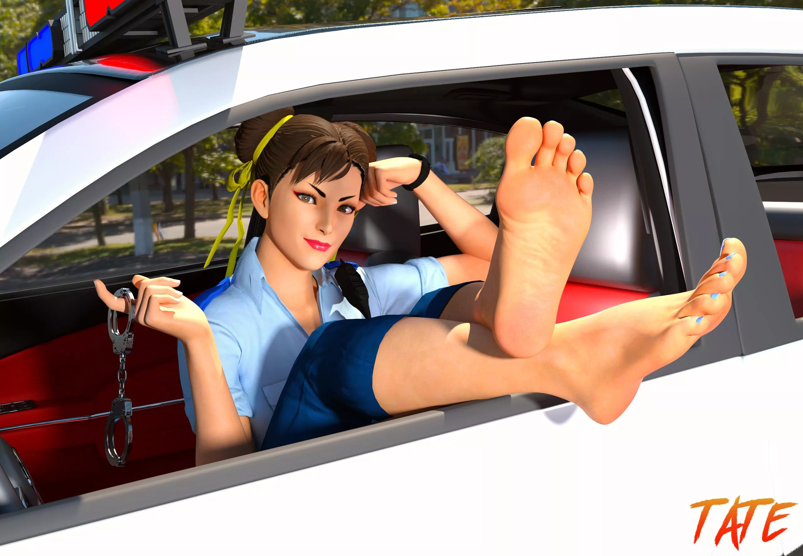 Chun-Li Pulls You Over (Tate) [Street Fighter]