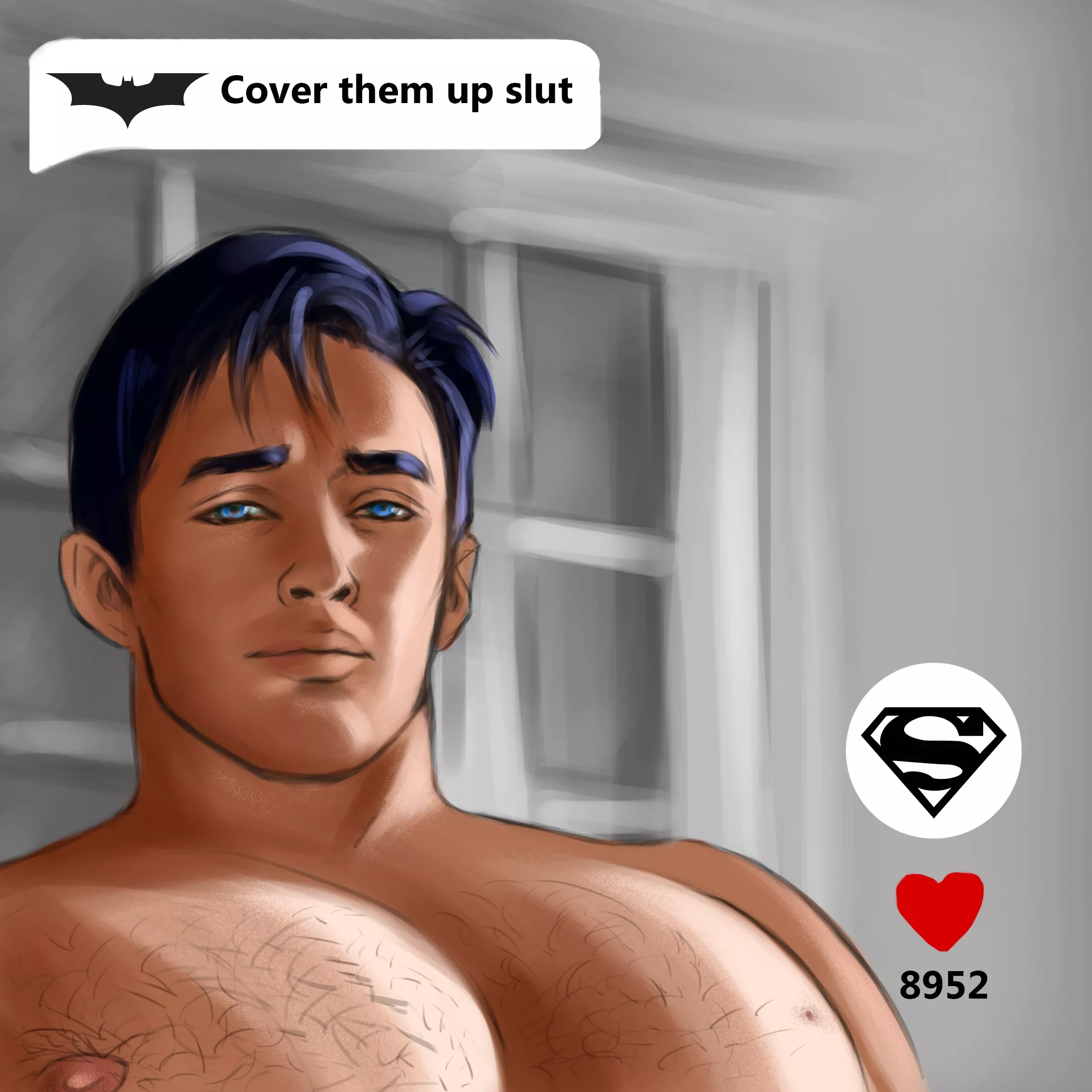 Clark Kent art meme by @OlegLeus