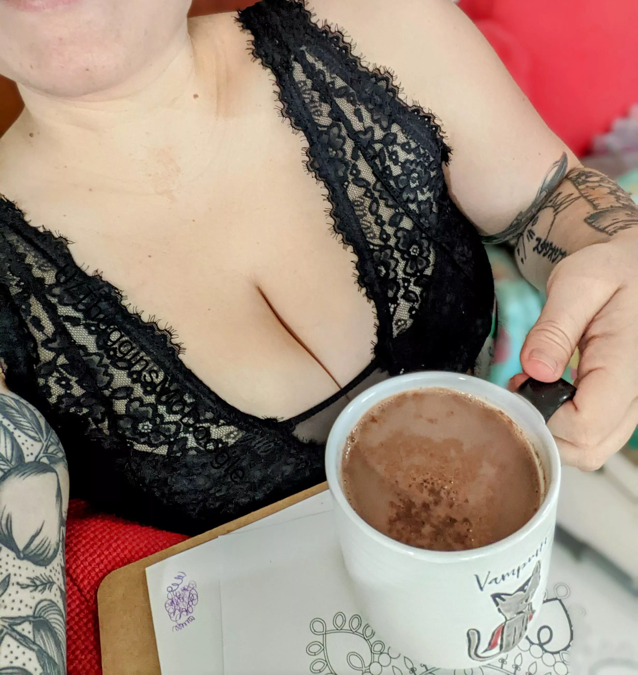 Coffee, Chocolate and cleavage? Please. ðŸ«